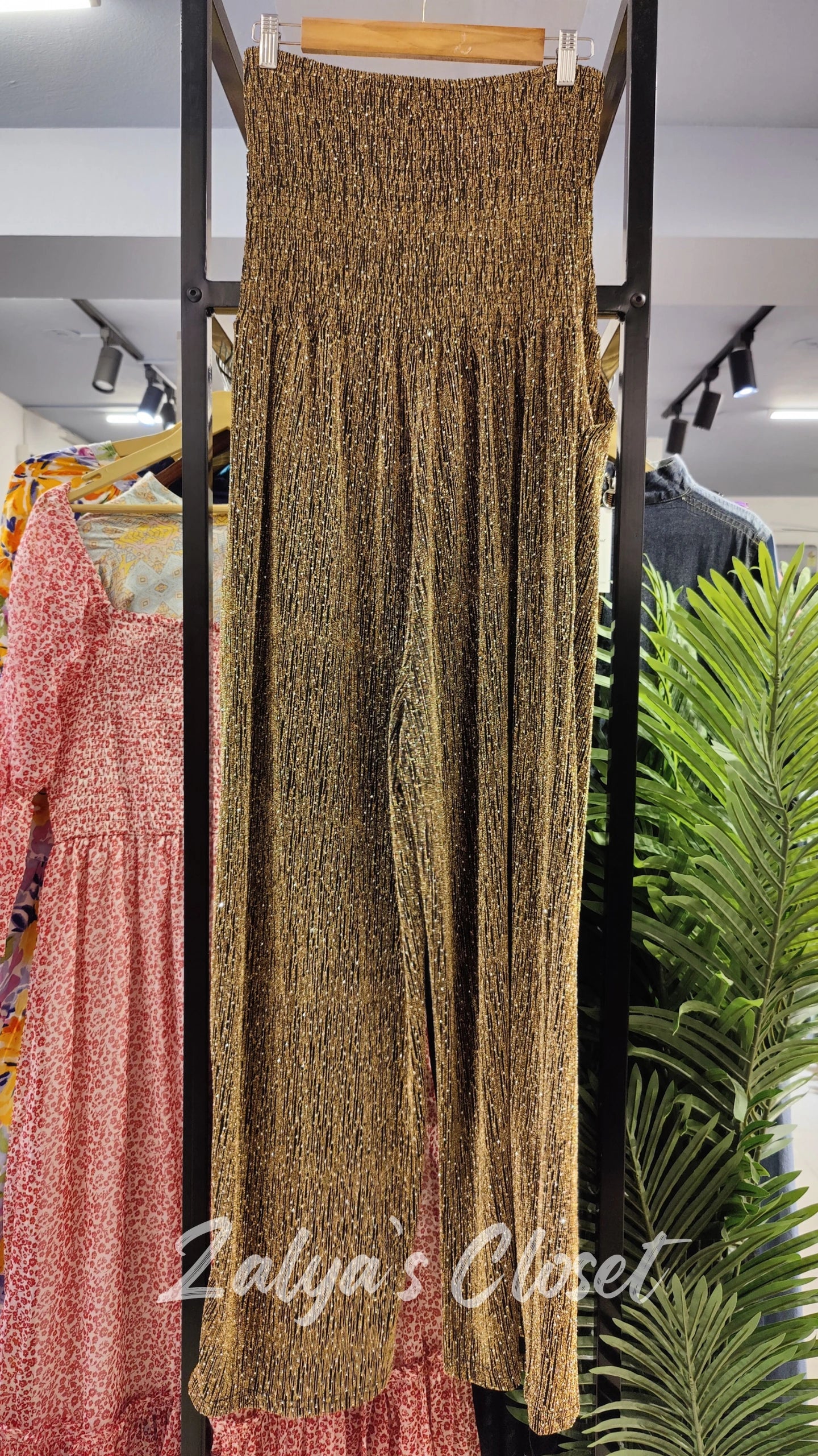 Smocking Pattern Party Wear Jumpsuit image 1