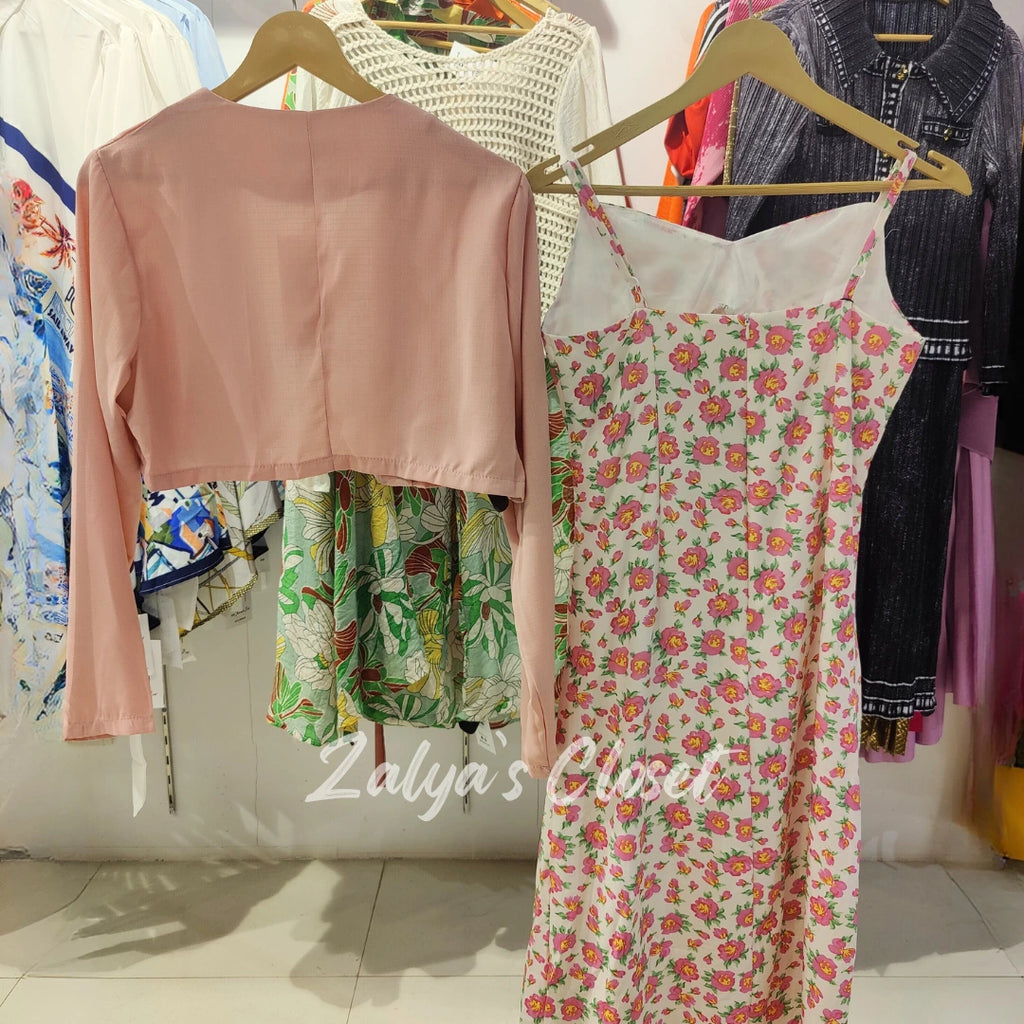 Imported Blazer And Printed Slip Dress image 3