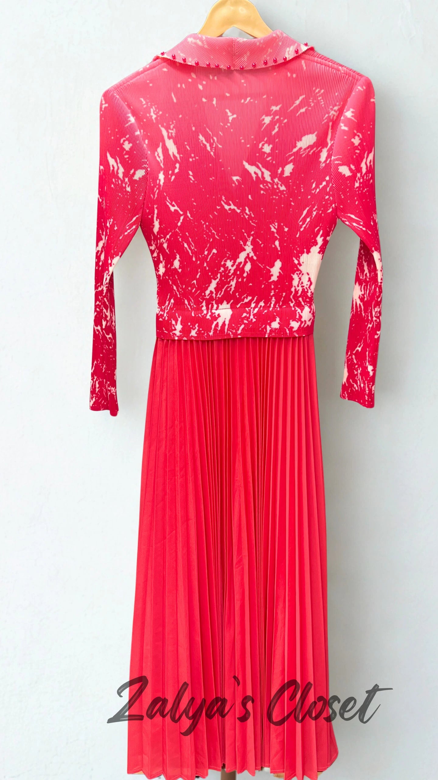 Imported Half Printed & Half Solid Magic Dress image 6