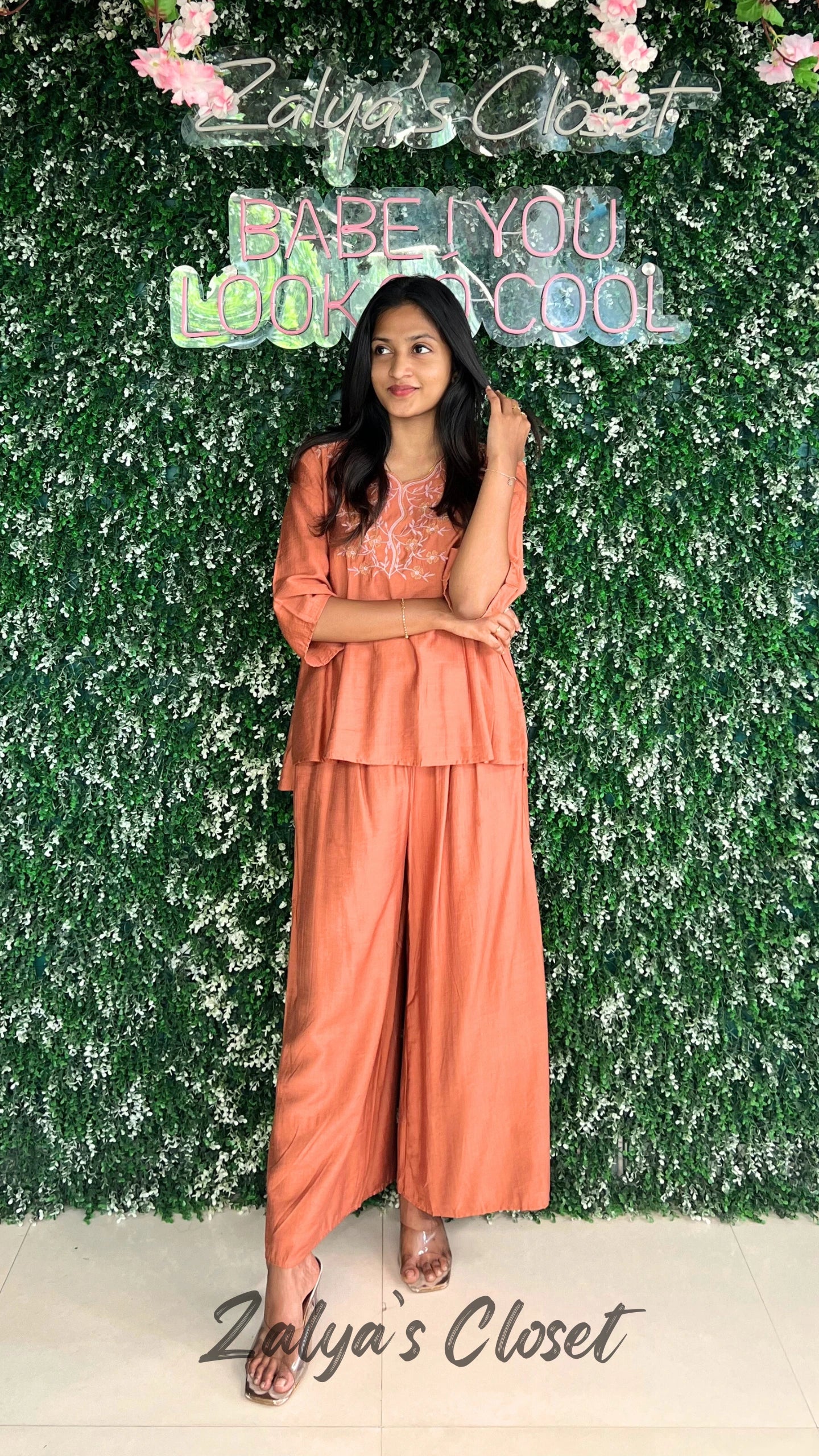 Imported Embroidered Top and Pant Set image 5