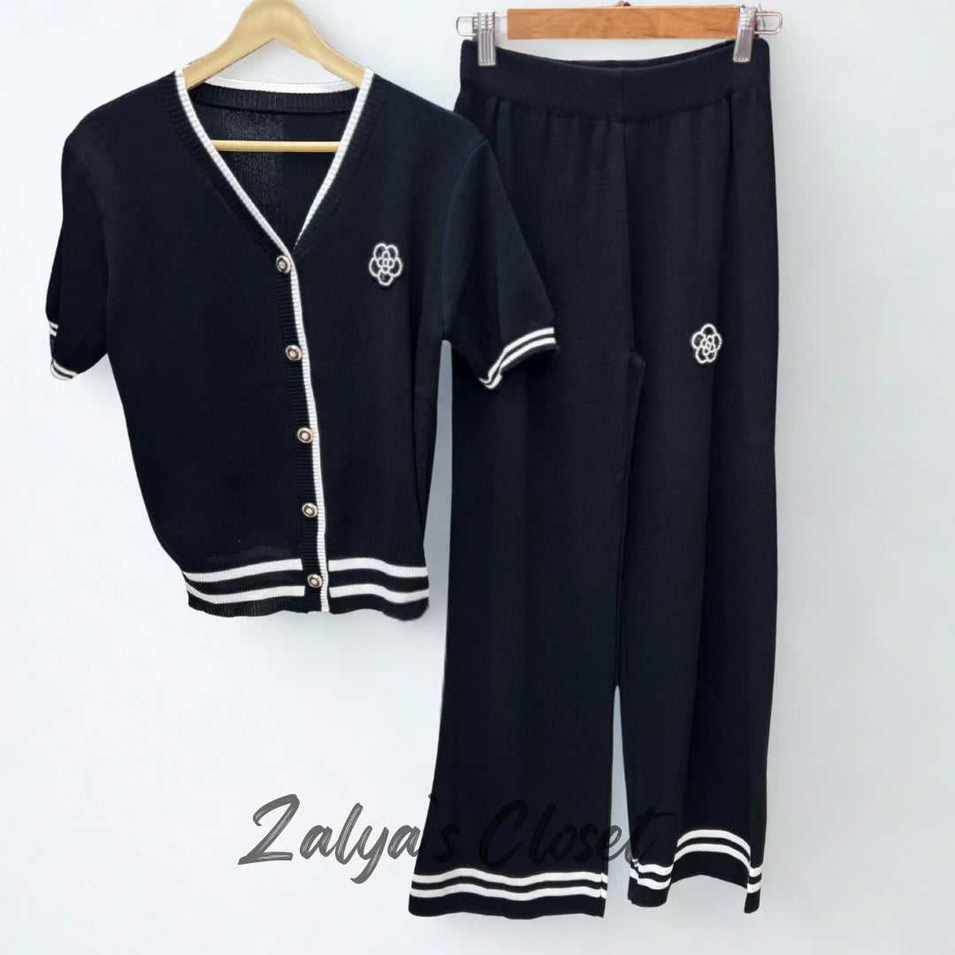 Imported Airport Look Co-ord Set with Bottom Striped image 4