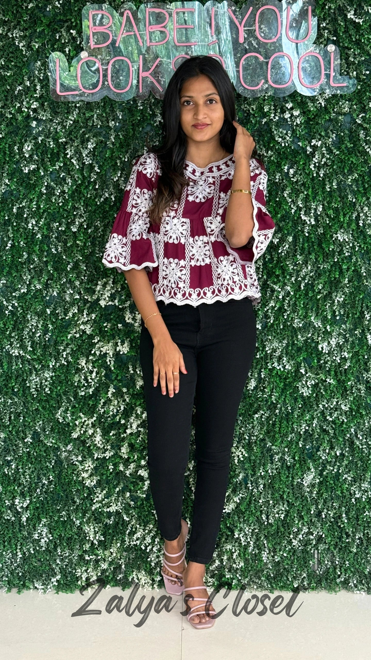 Top with Embroidered Detailing image 8