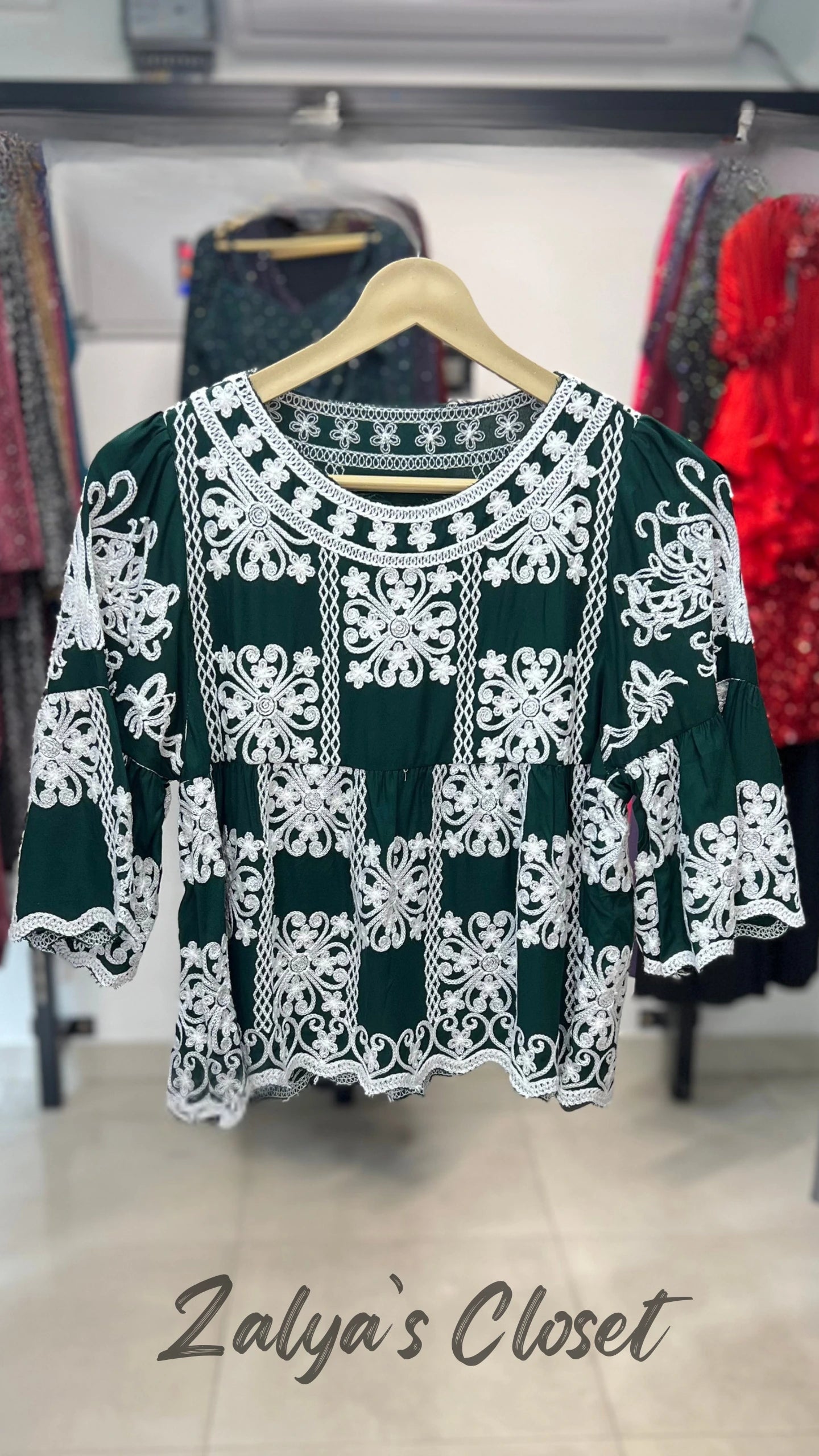 Top with Embroidered Detailing image 14