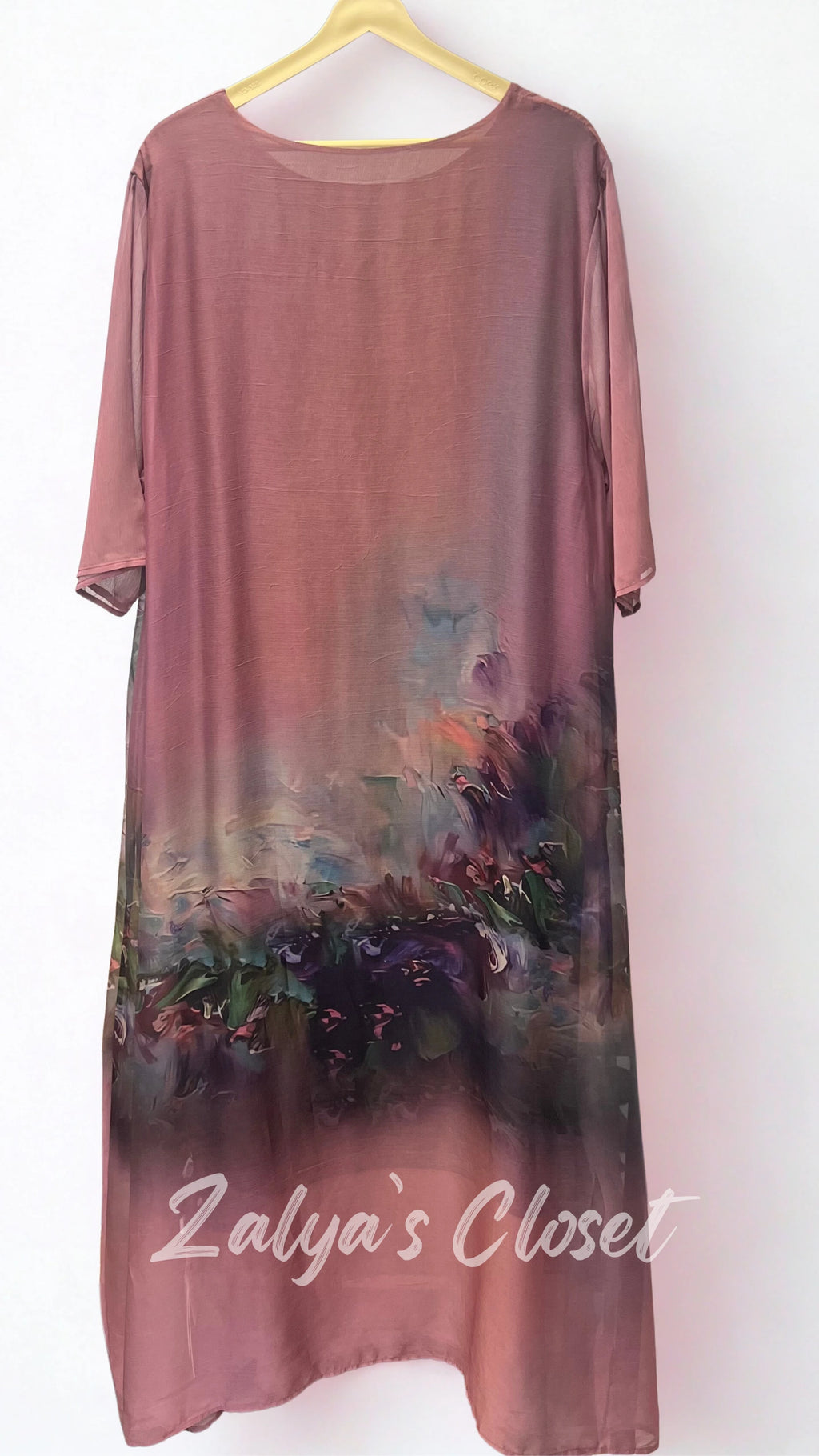 Imported Bottom Printed Plus Size Tunic Dress image 3