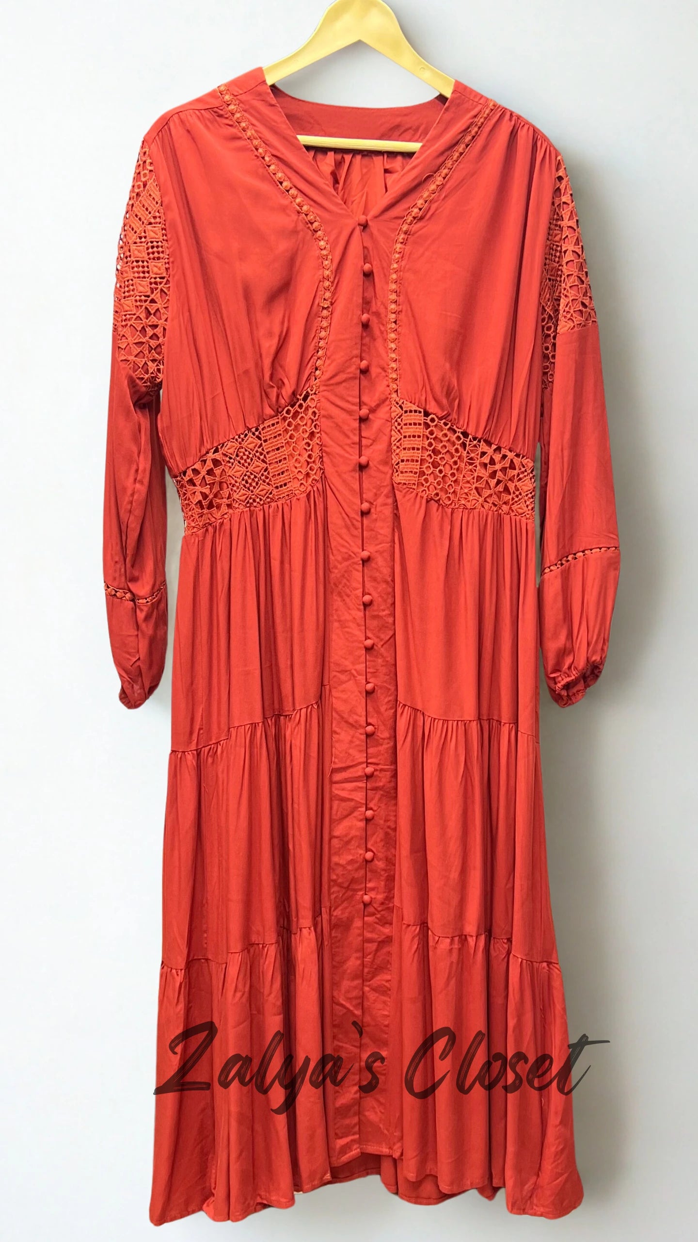 Imported Full Length Front Buttoned Dress image 10