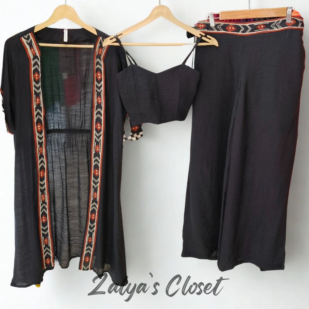 3pcs Long Shrug Co-ord Set image 7