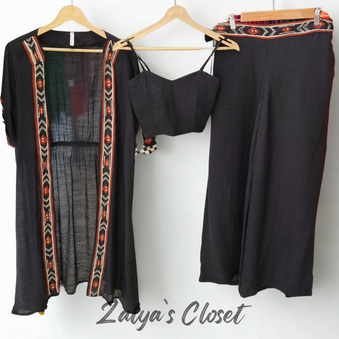 3pcs Long Shrug Co-ord Set image 7