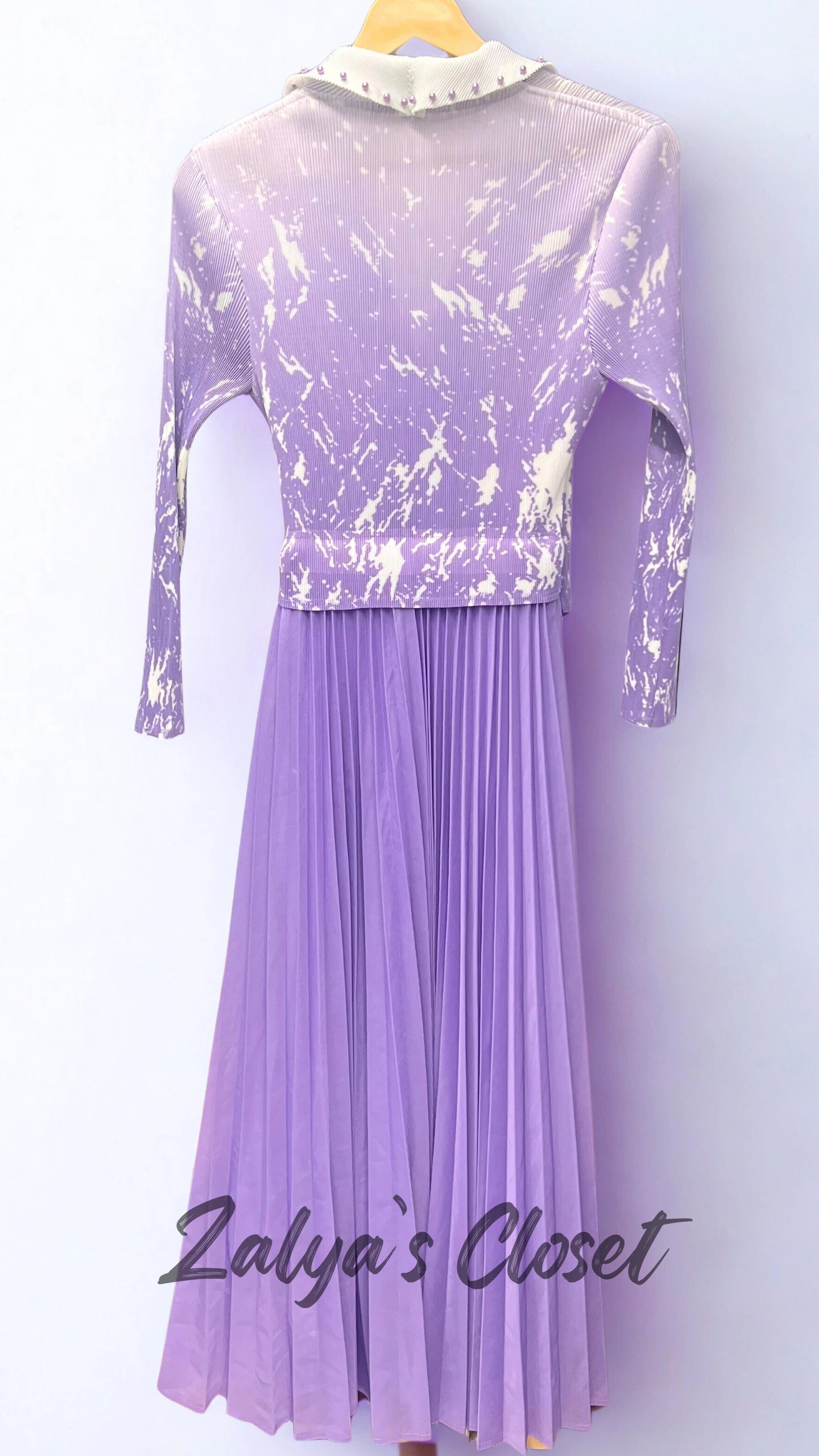 Imported Half Printed & Half Solid Magic Dress image 4