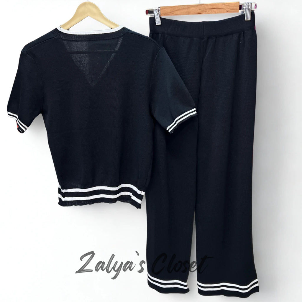 Imported Airport Look Co-ord Set with Bottom Striped image 3