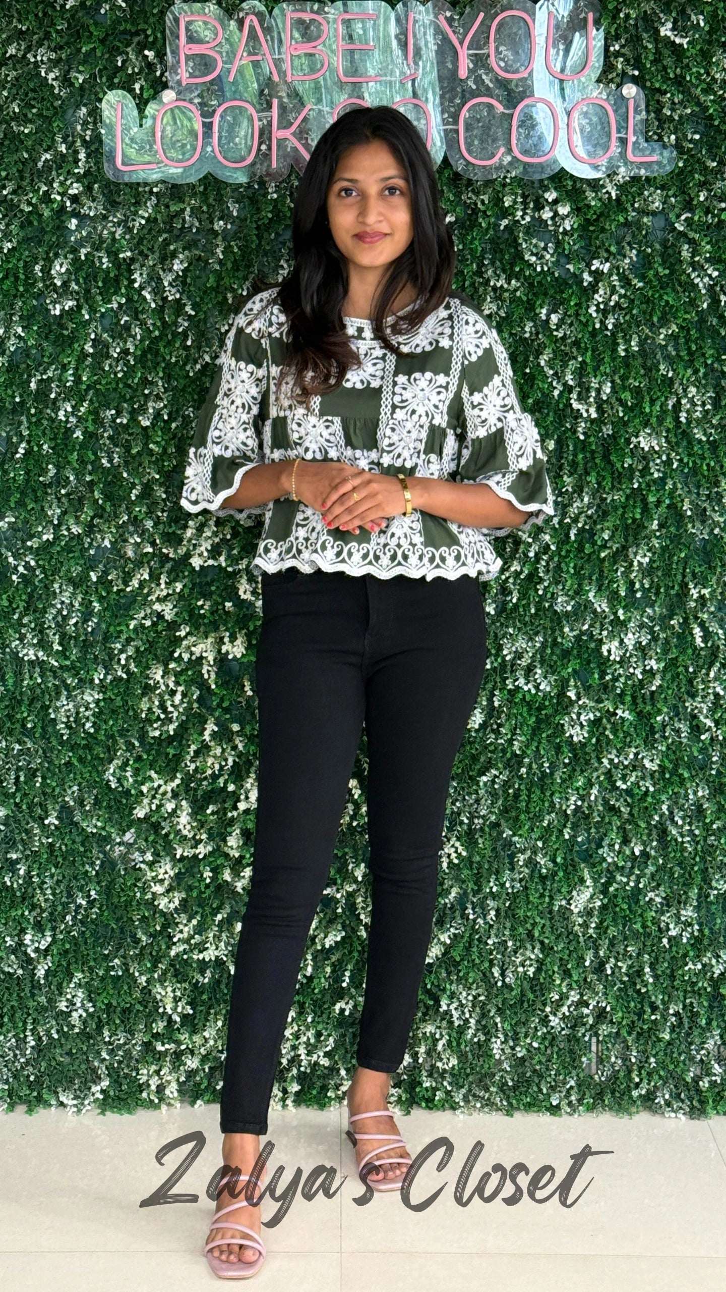 Top with Embroidered Detailing image 4