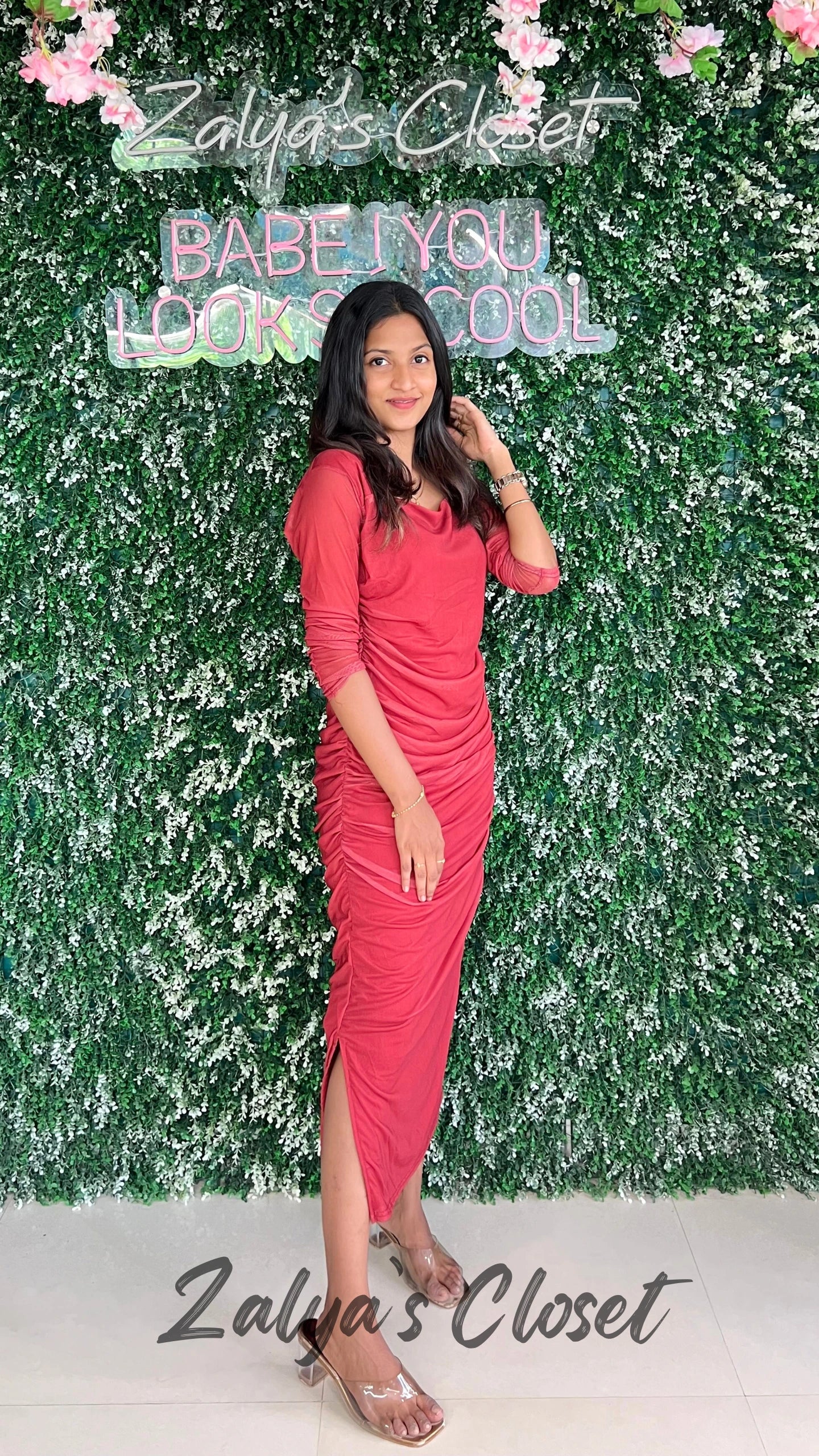 Full length Square Neck Bodycon Dress image 5