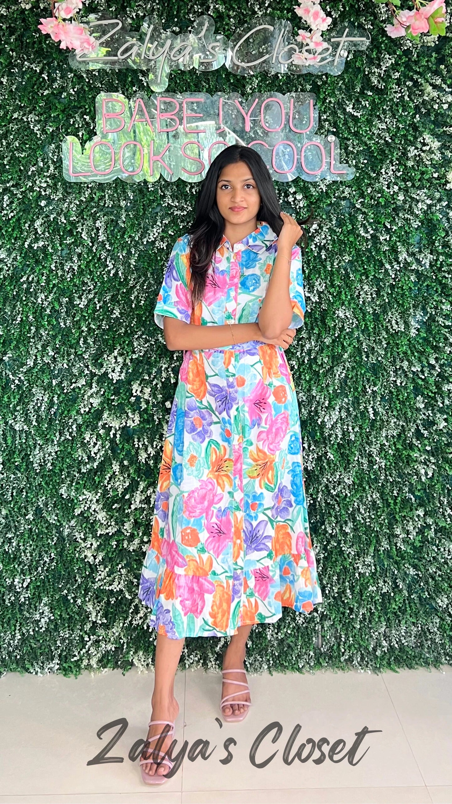 Printed Front Buttoned Dress image 2