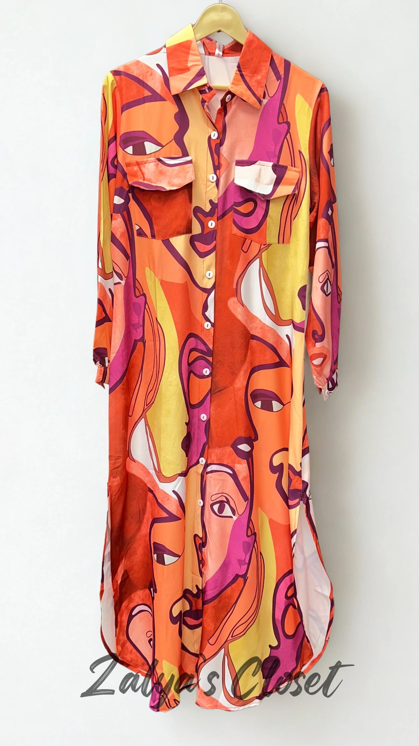 Funky Printed Shirt Dress image 7