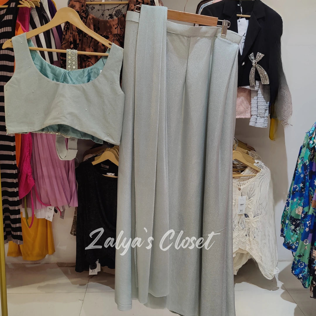 Mirror Work Blouse 1 min Saree image 1