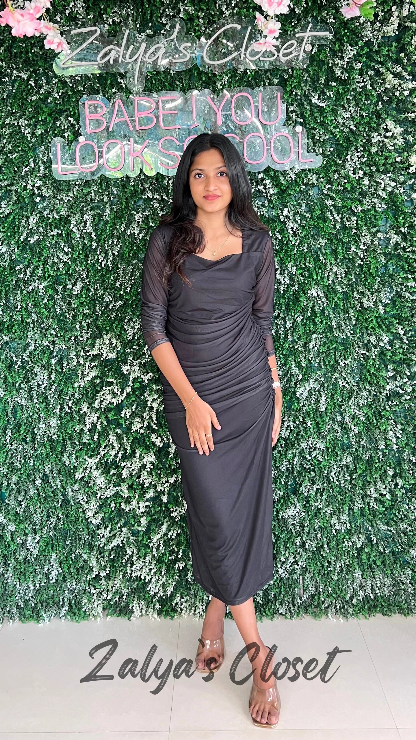 Full length Square Neck Bodycon Dress image 10