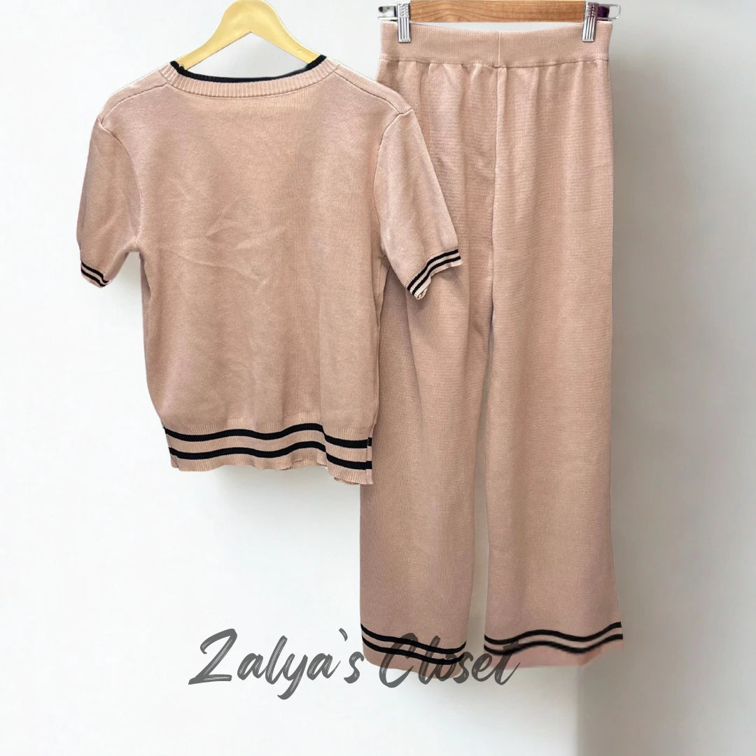 Imported Airport Look Co-ord Set with Bottom Striped image 6