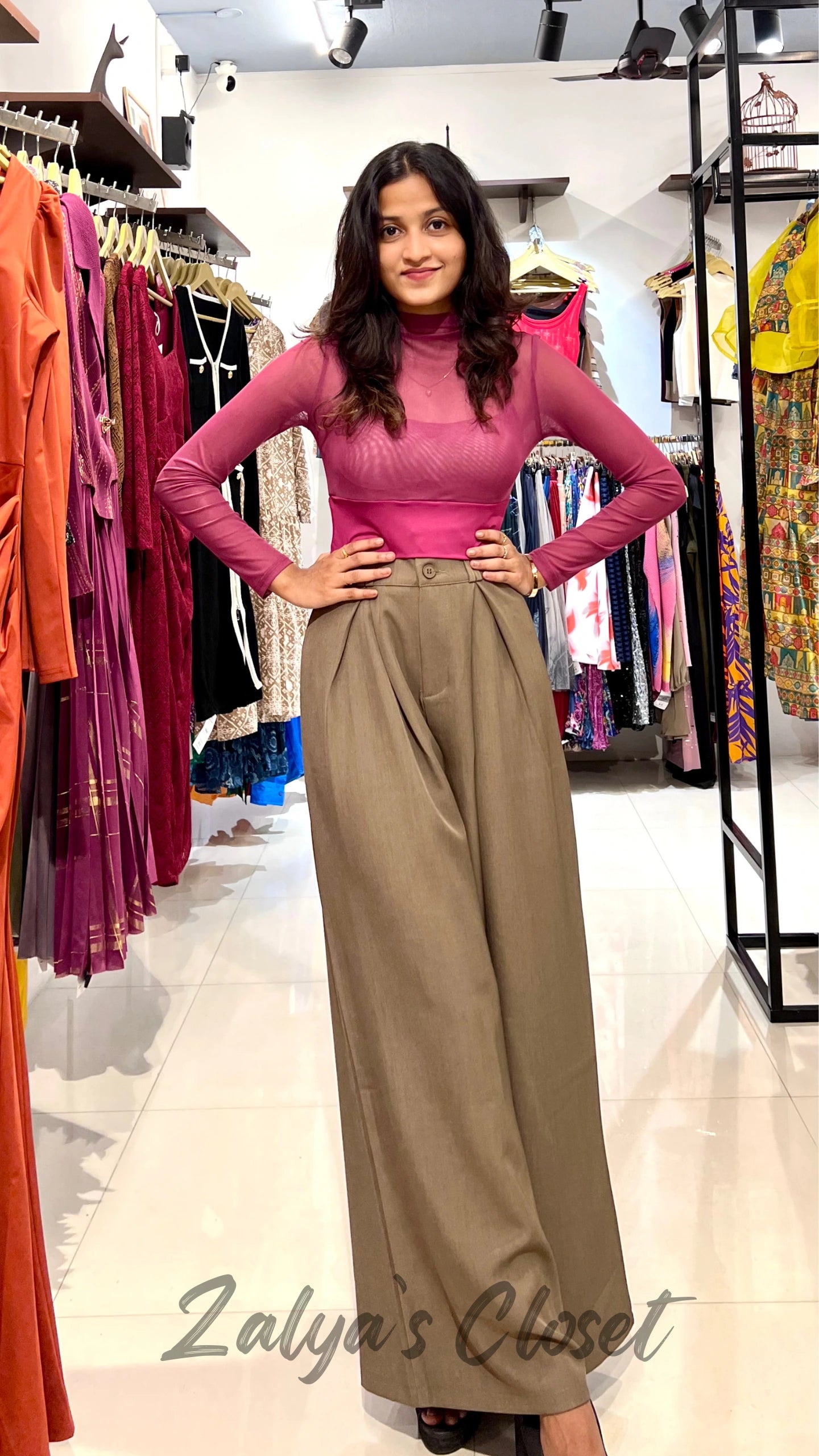 Padded Printed Cropped Tops image 15