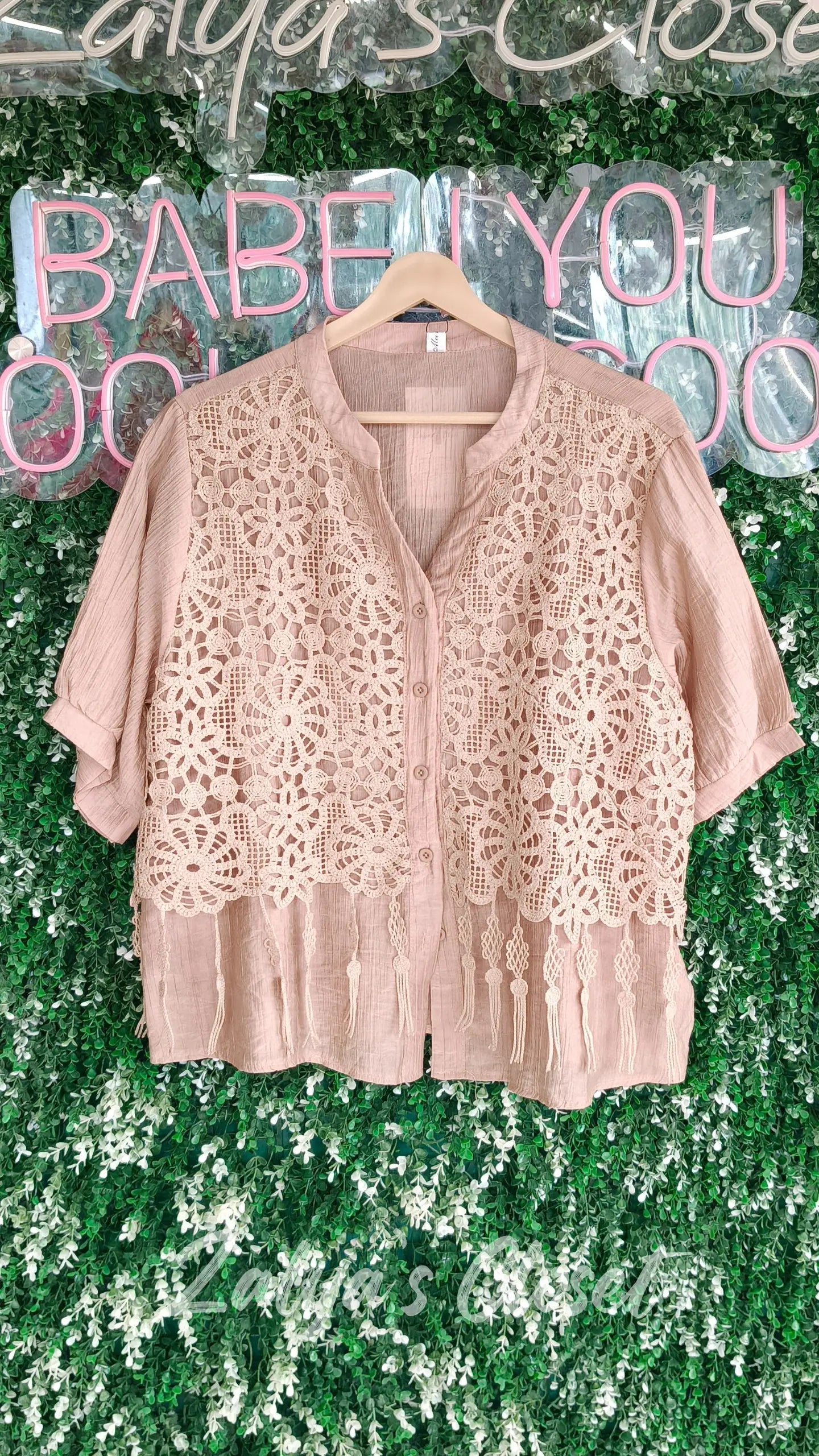 2 Layer Lace Design Tops