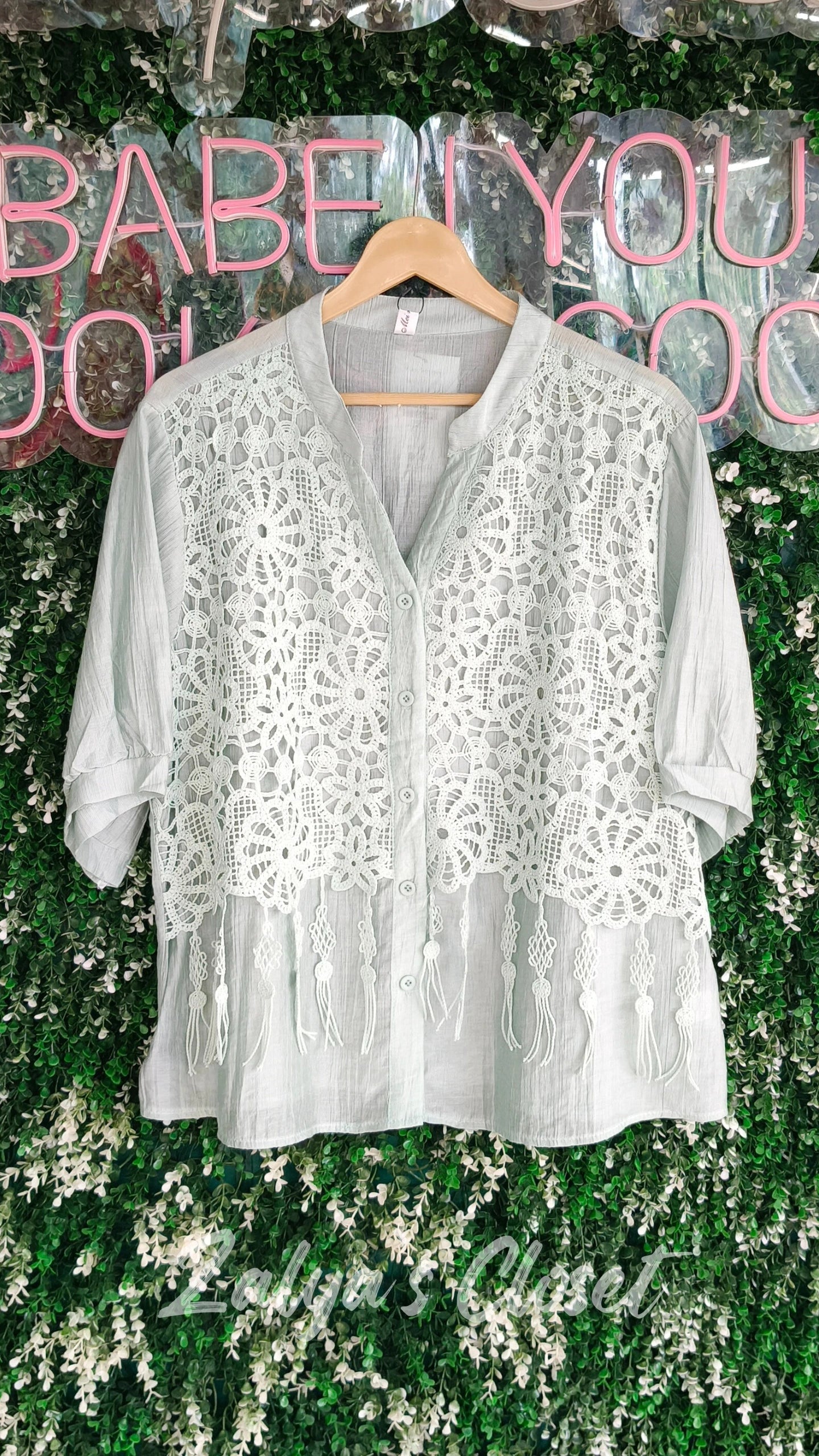 2 Layer Lace Design Tops