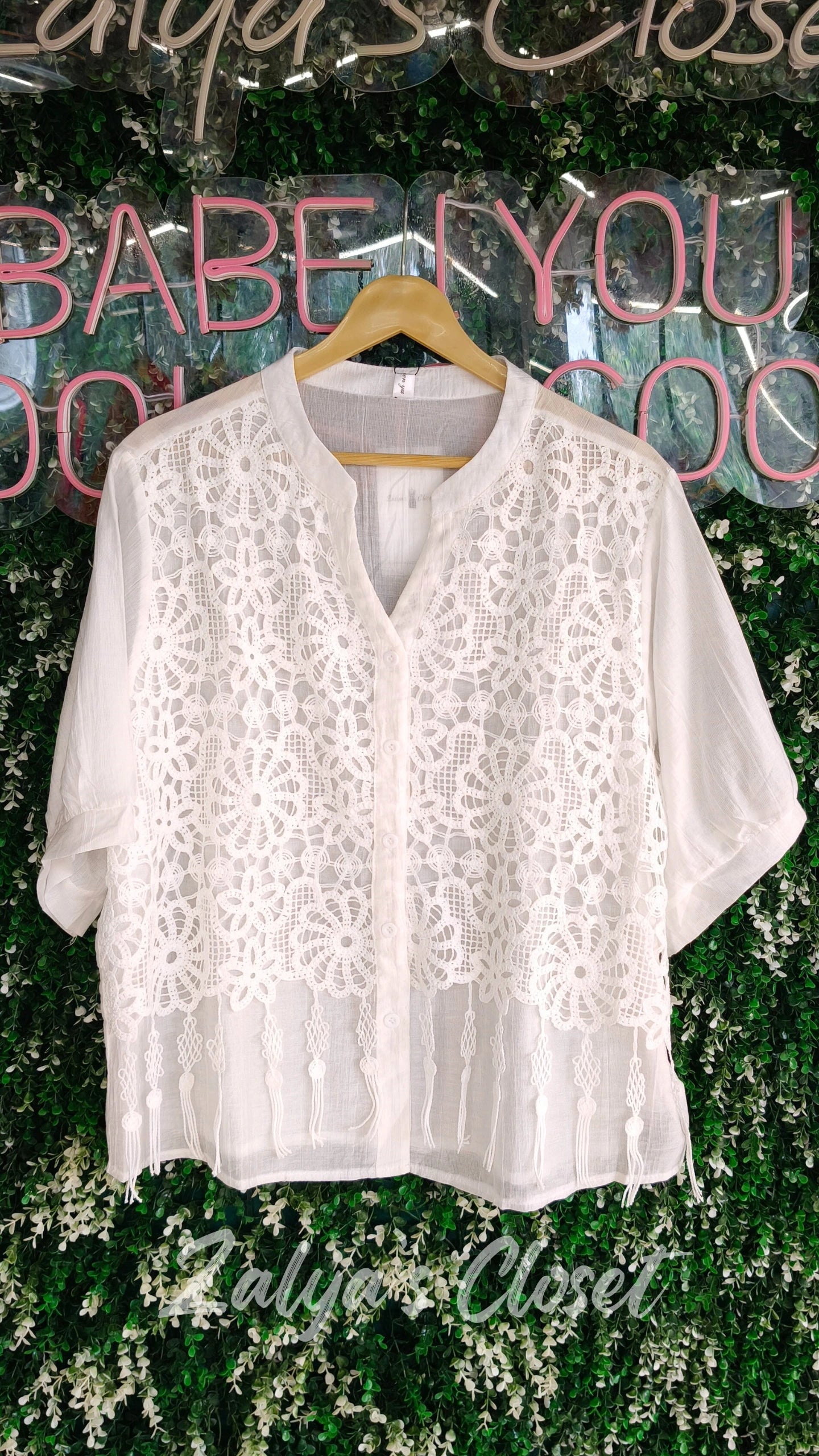 2 Layer Lace Design Tops