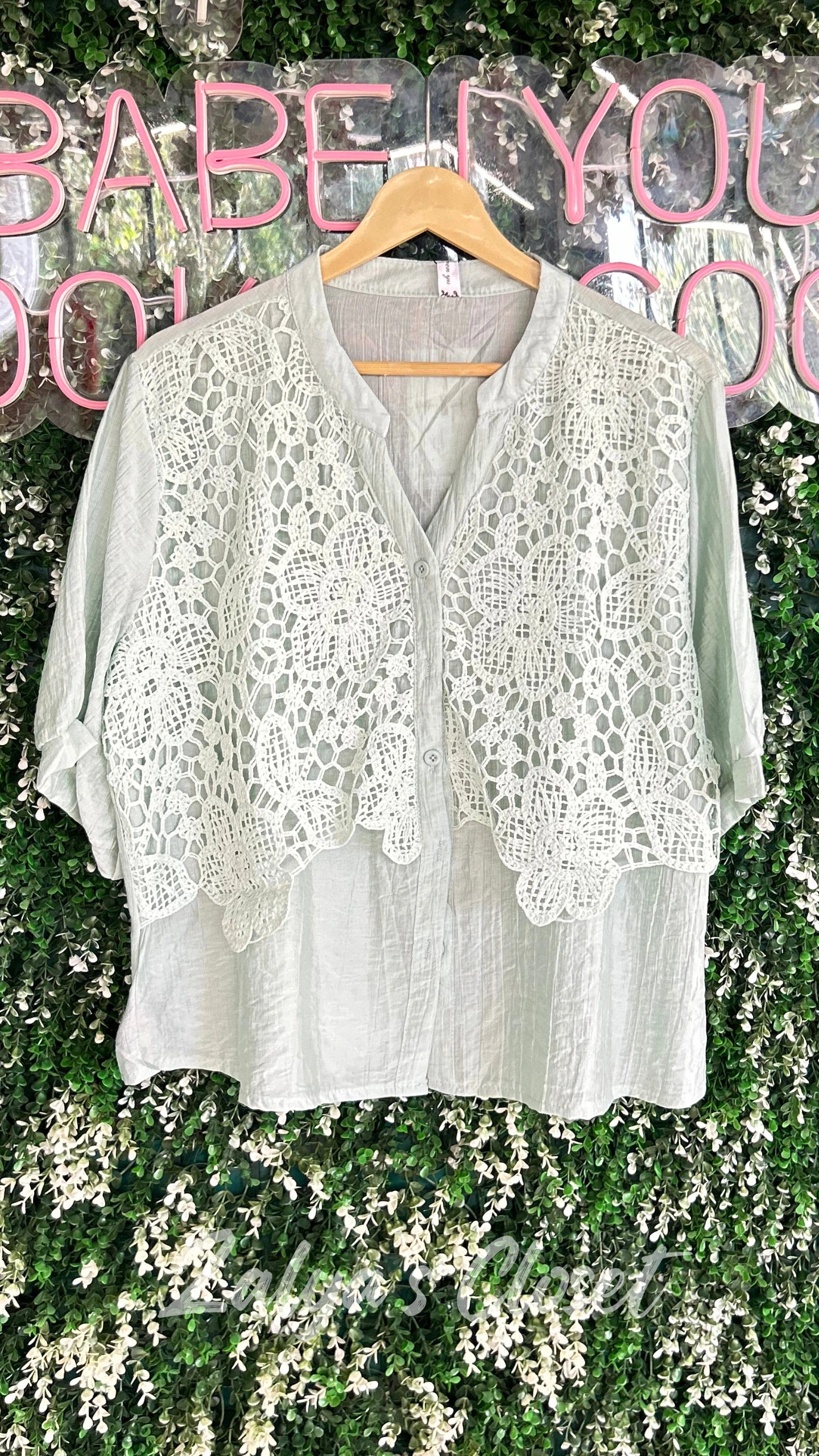 2 Layer Lace Design Tops