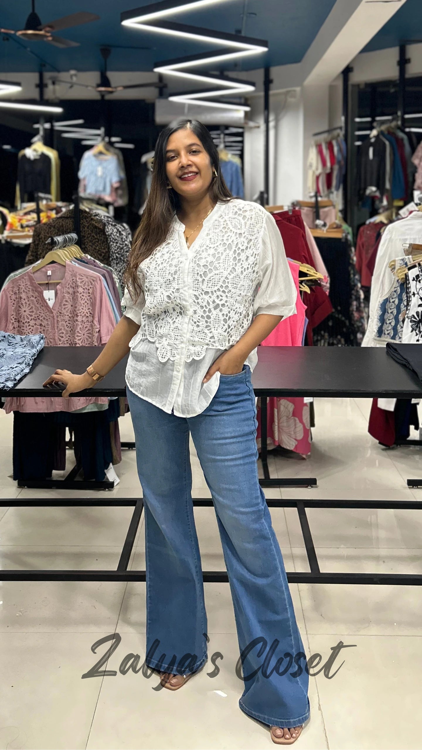 2 Layer Lace Design Tops