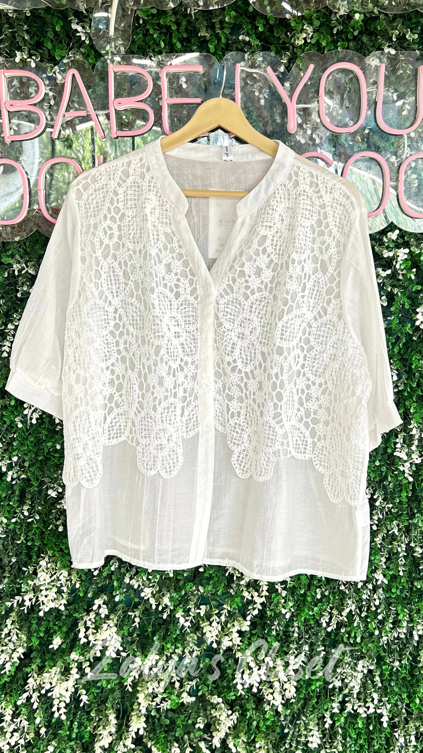 2 Layer Lace Design Tops