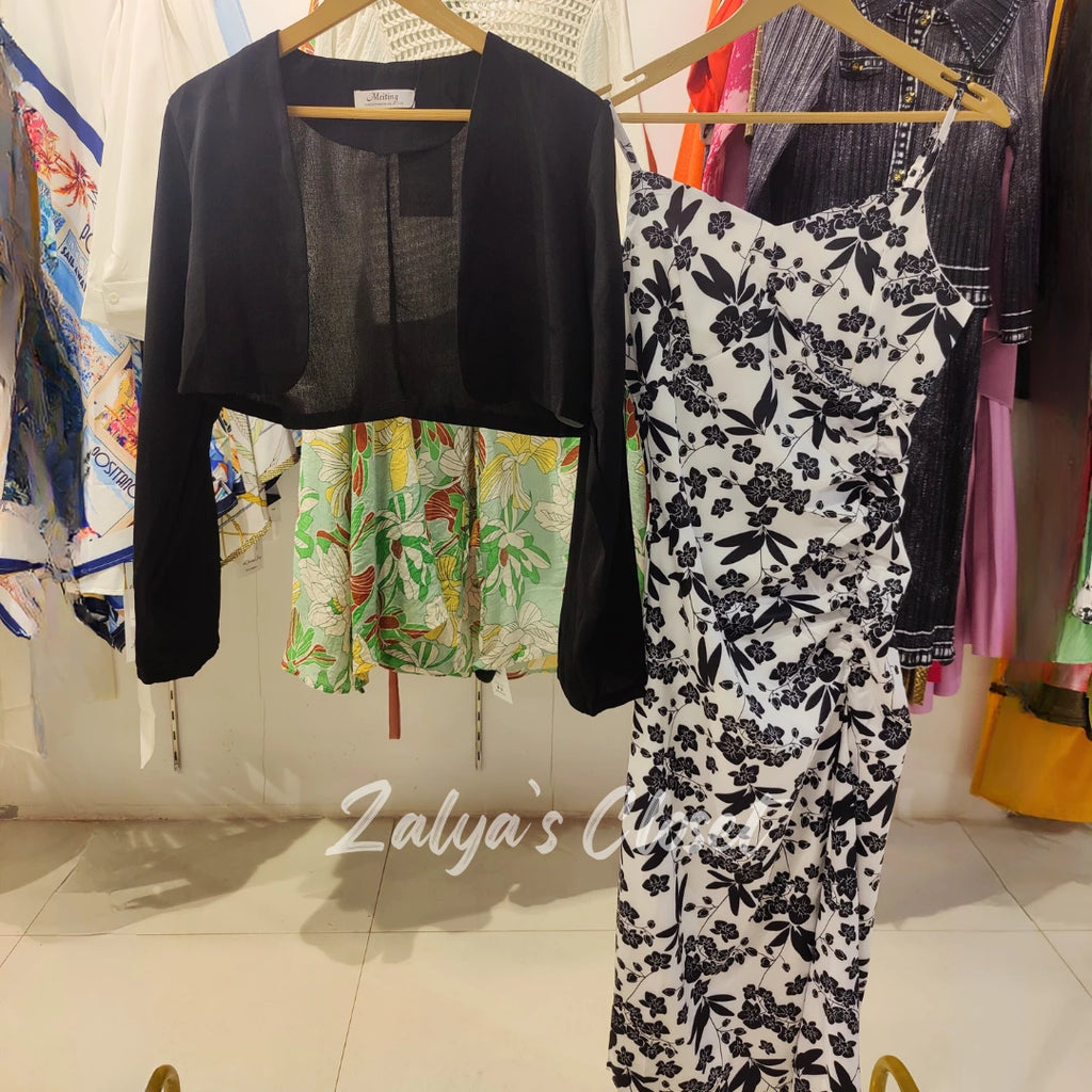 Imported Blazer And Printed Slip Dress image 6