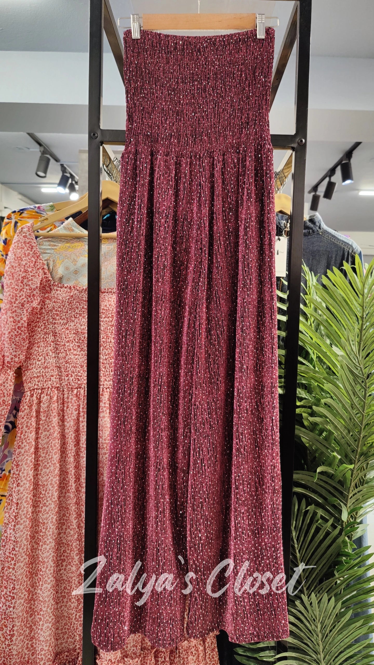 Smocking Pattern Party Wear Jumpsuit image 3