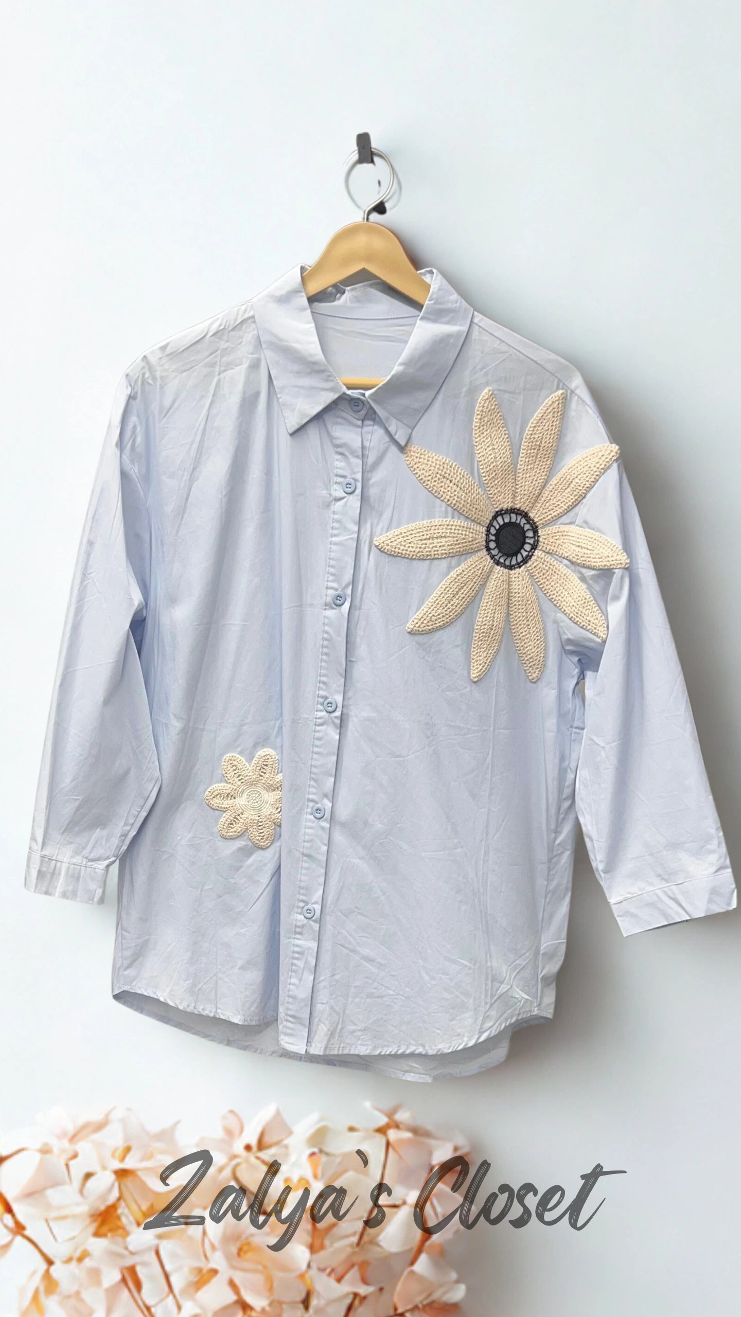Imported Shirt with Flower Design image 2