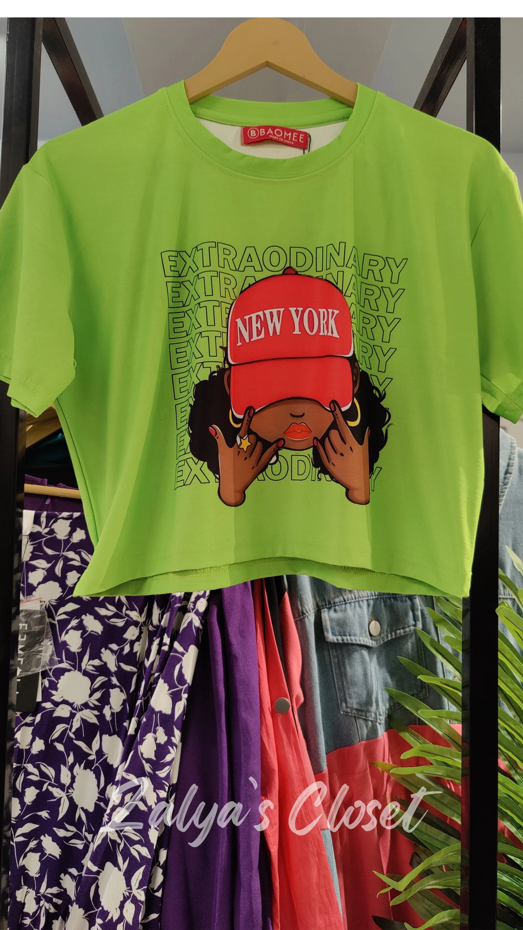 Cropped Cartoon Printed T- shirt image 10