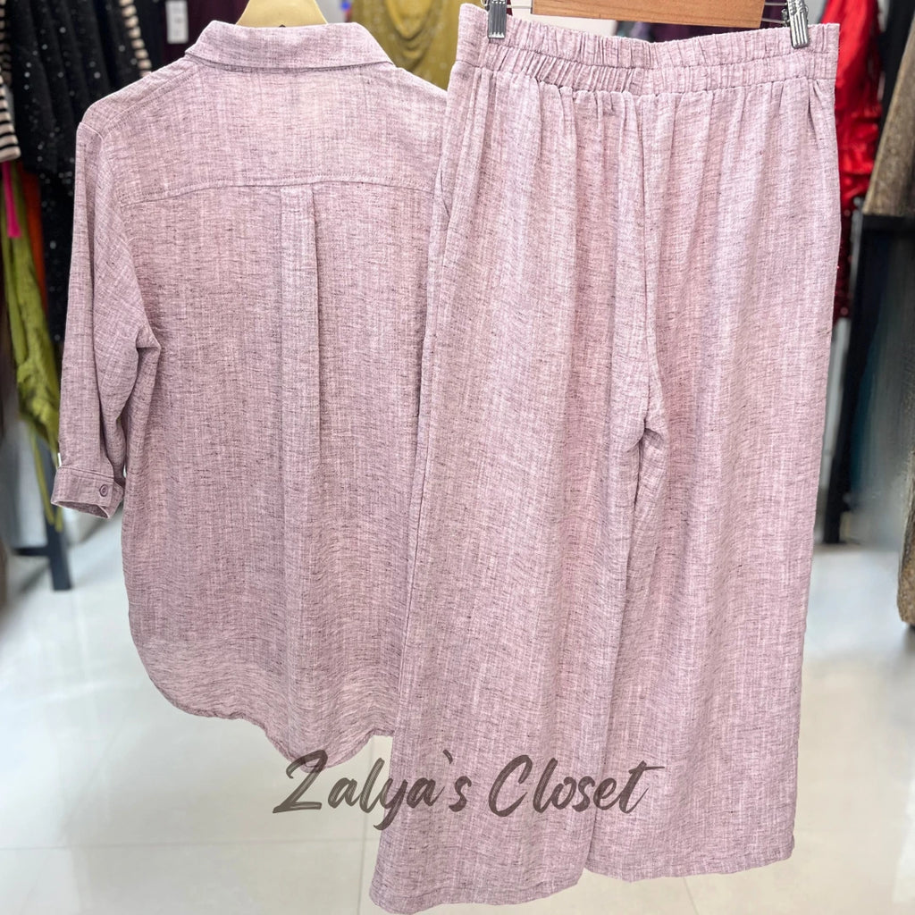 Linen Embroidered Co-ord Set image 5