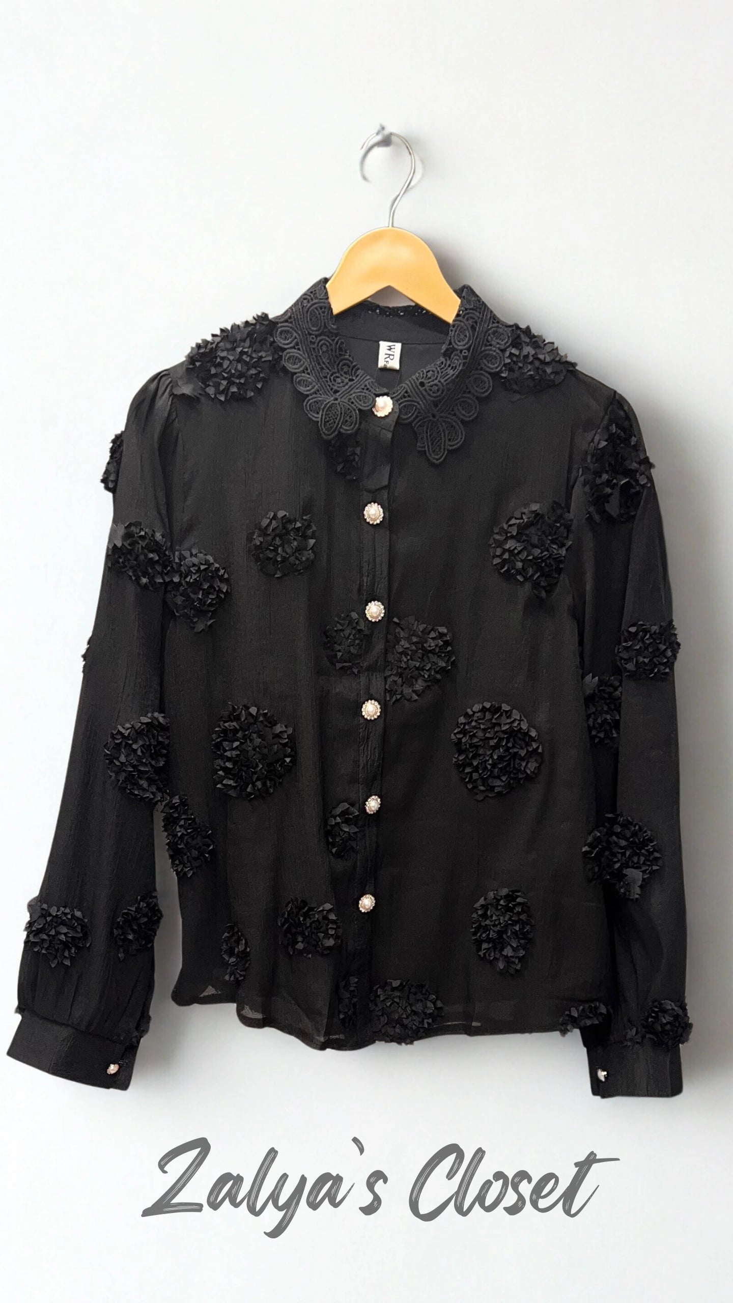 Imported Flower Embossed Tops image 2