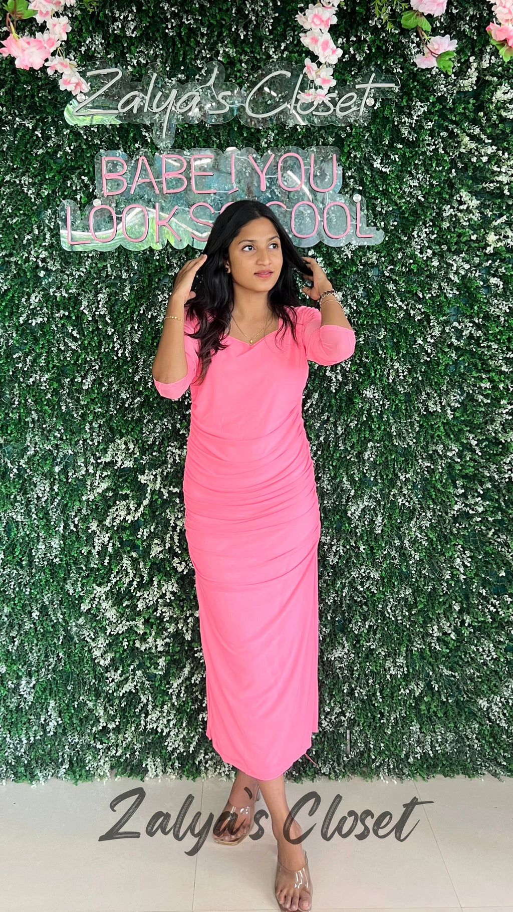 Full length Square Neck Bodycon Dress image 11