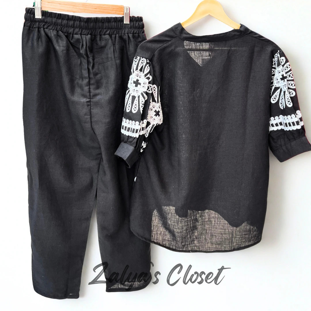 Cropped Pant and Top Co-ord Set image 20