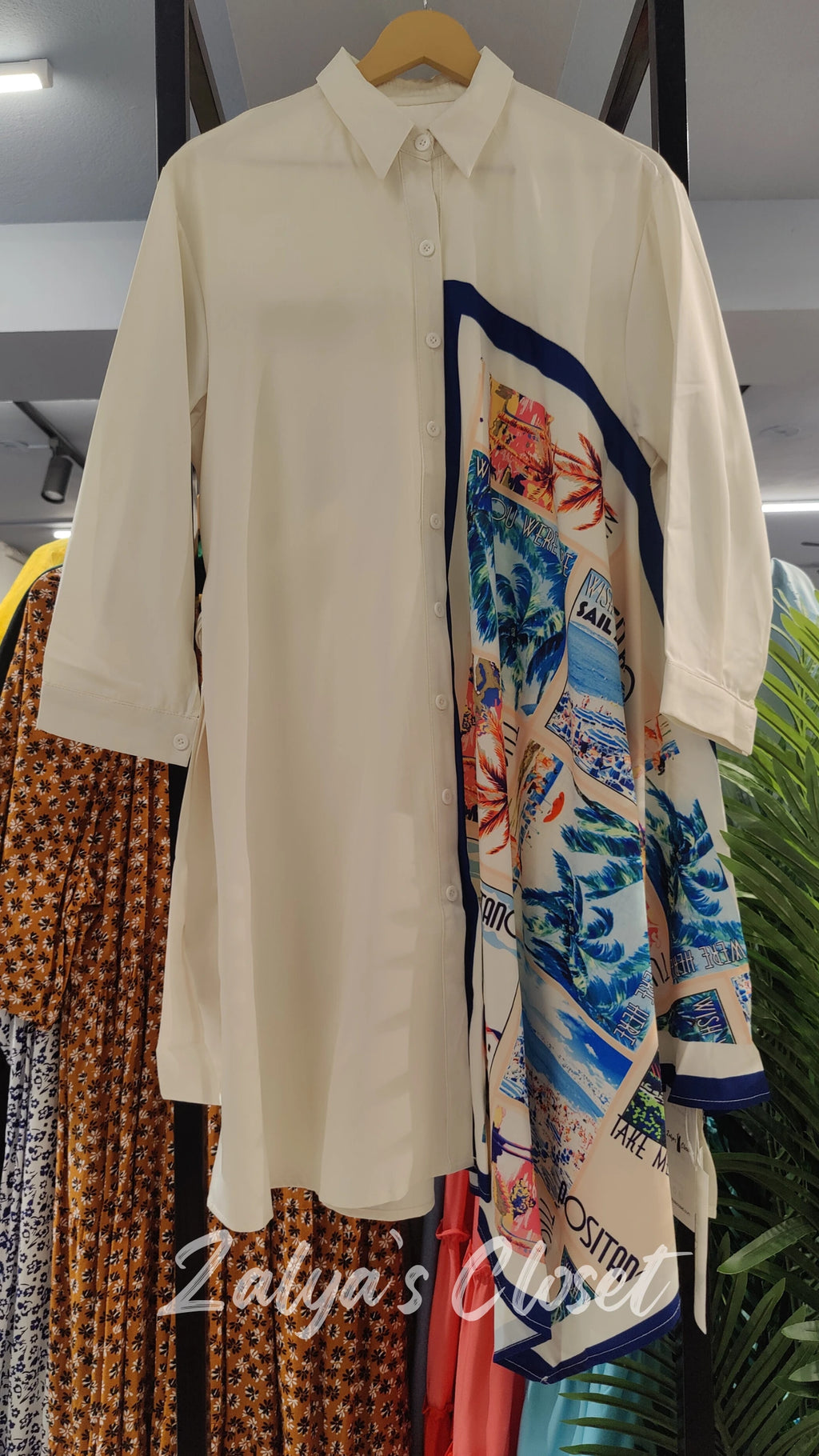 Asymmetric Long Shirt Imported image 10