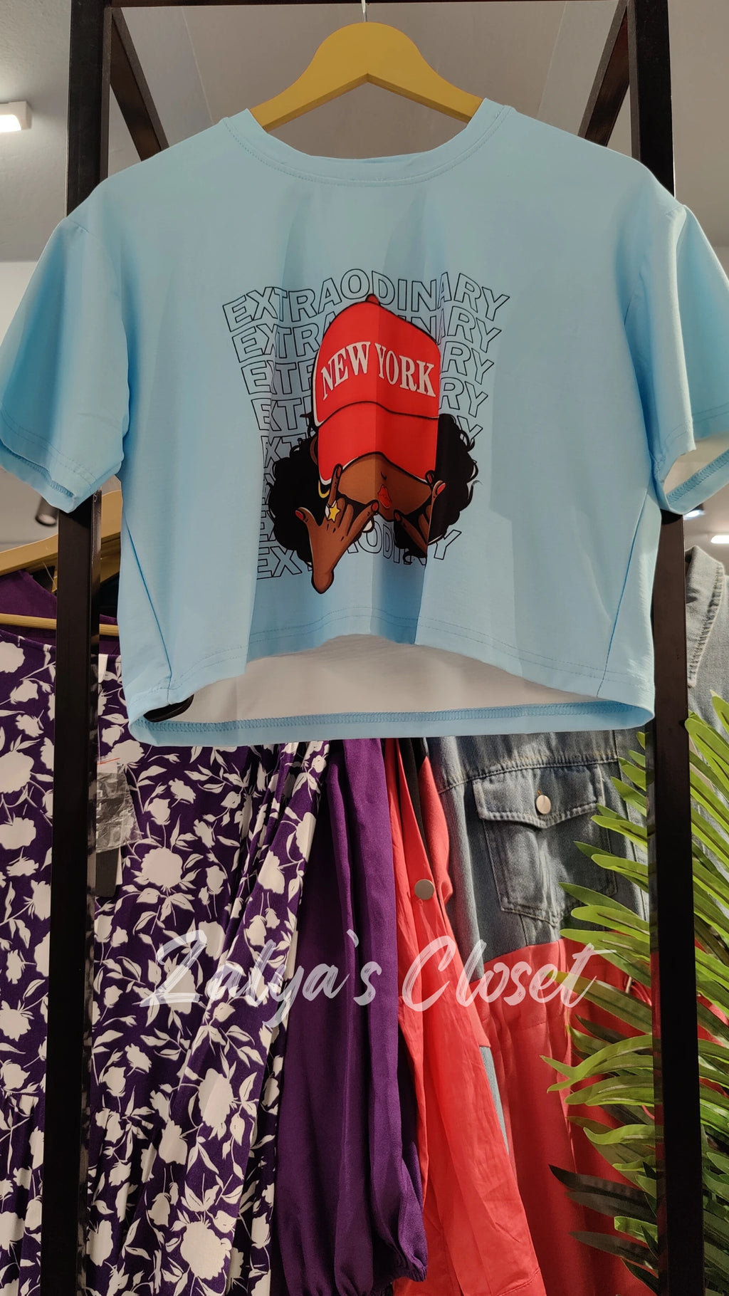 Cropped Cartoon Printed T- shirt image 19