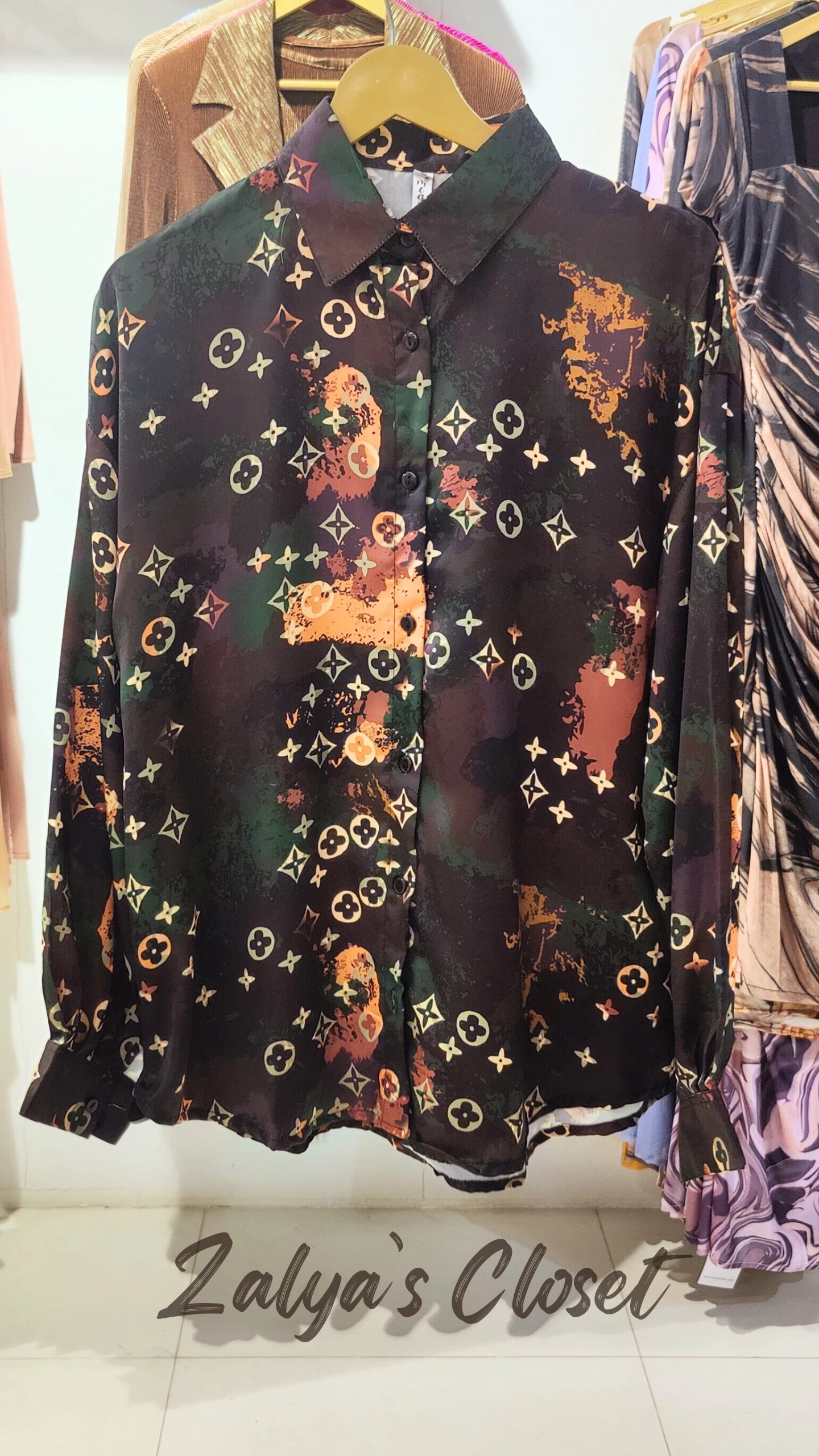 Printed Shirts - Black image