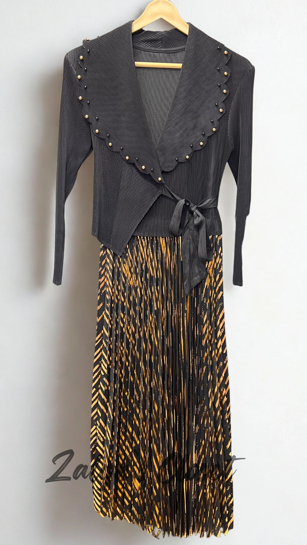 Imported Party Wear Foil Work Magic Dress image 4