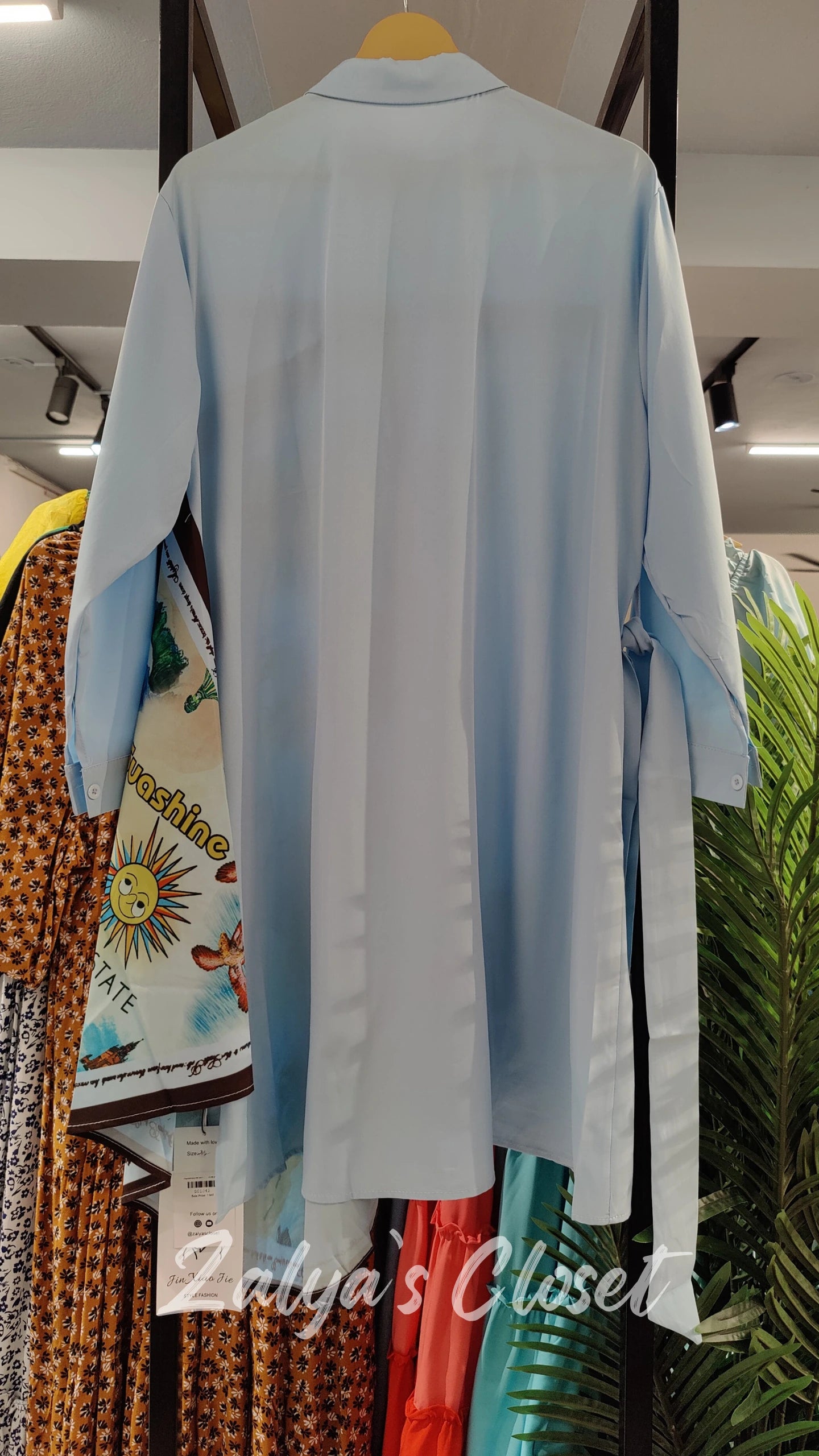 Asymmetric Long Shirt Imported image 3