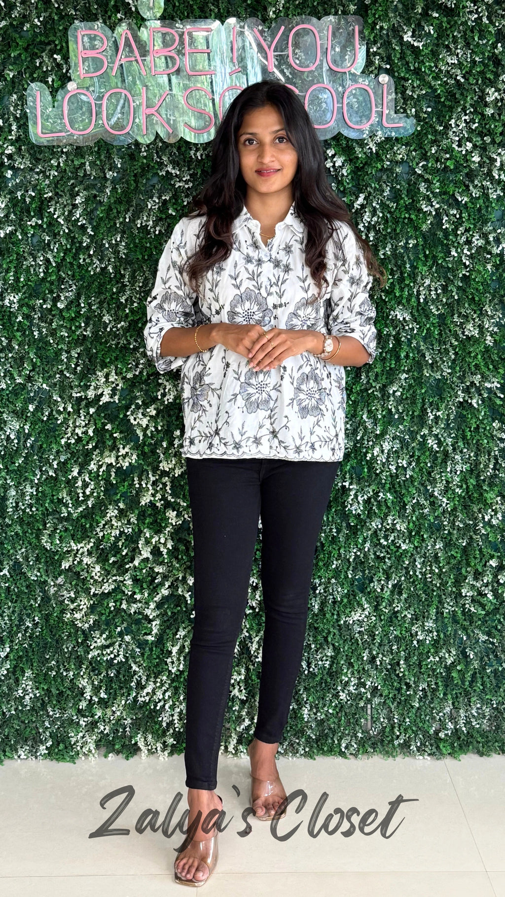 Flower Embroidered Tops image 7