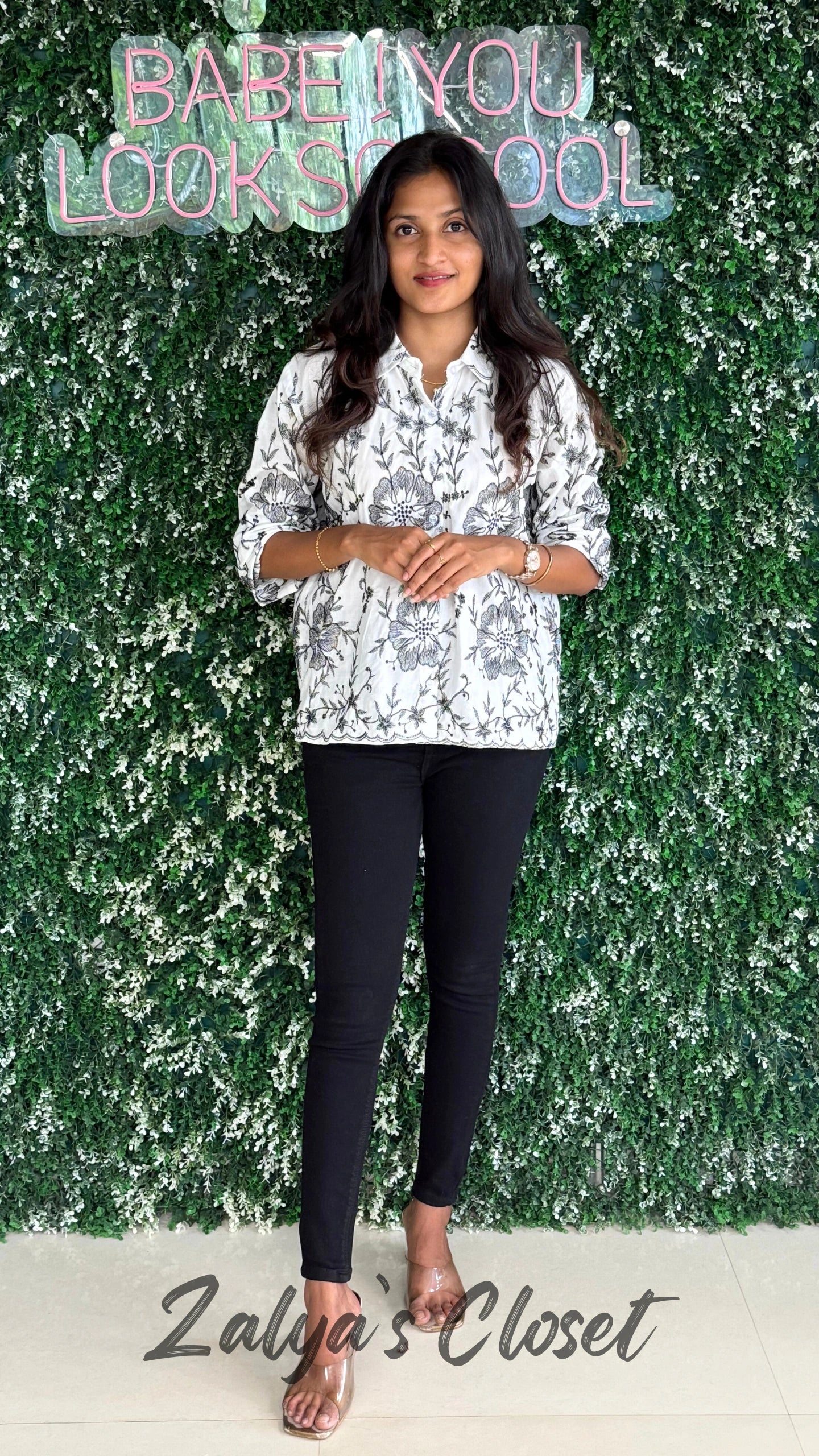 Flower Embroidered Tops image 7