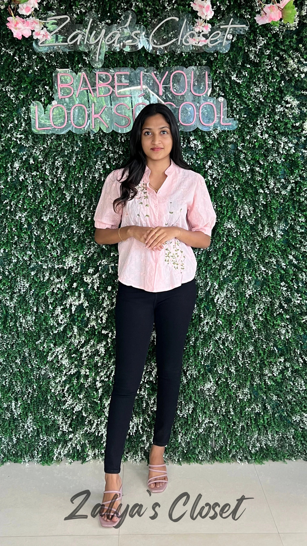 Embroidered Shirts - Pink image