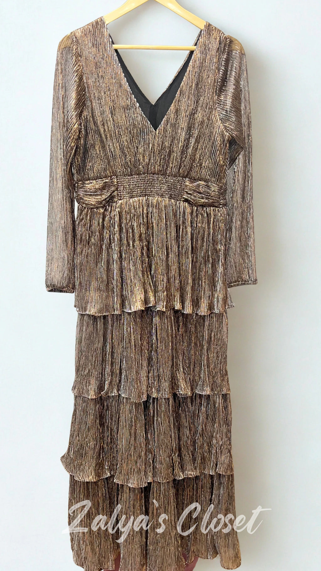 Tiered Party wear Gown image 6