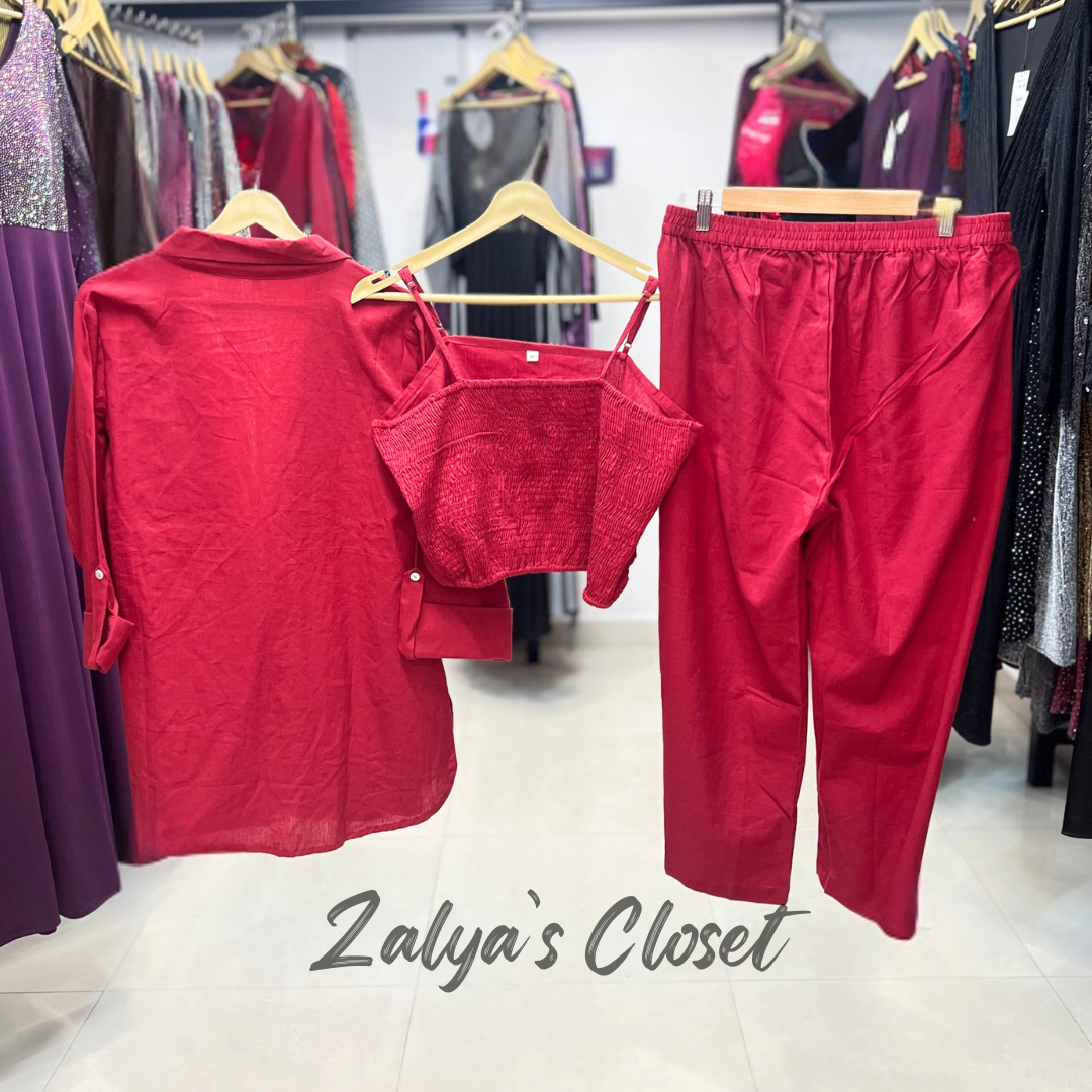 3 pcs Blazer Co-ord Set