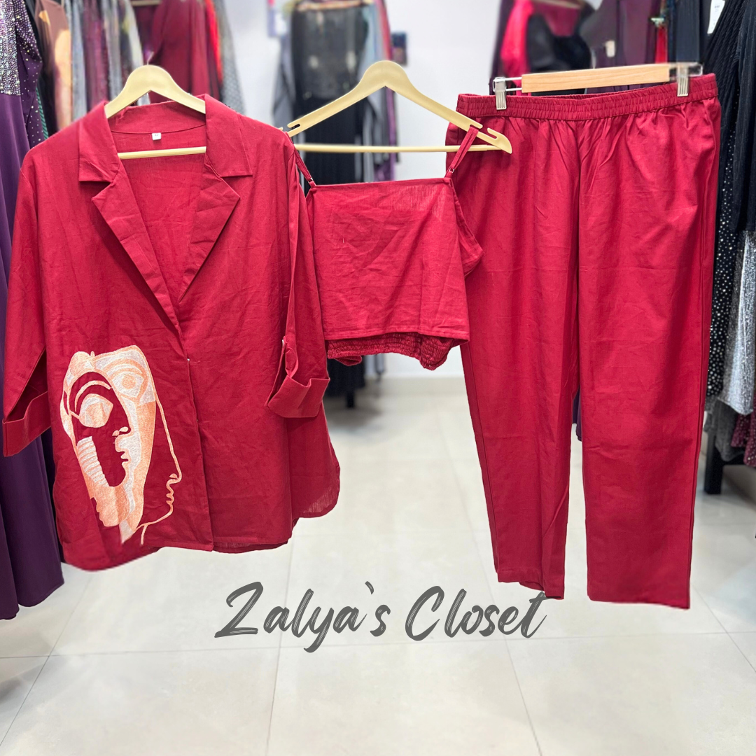 3 pcs Blazer Co-ord Set