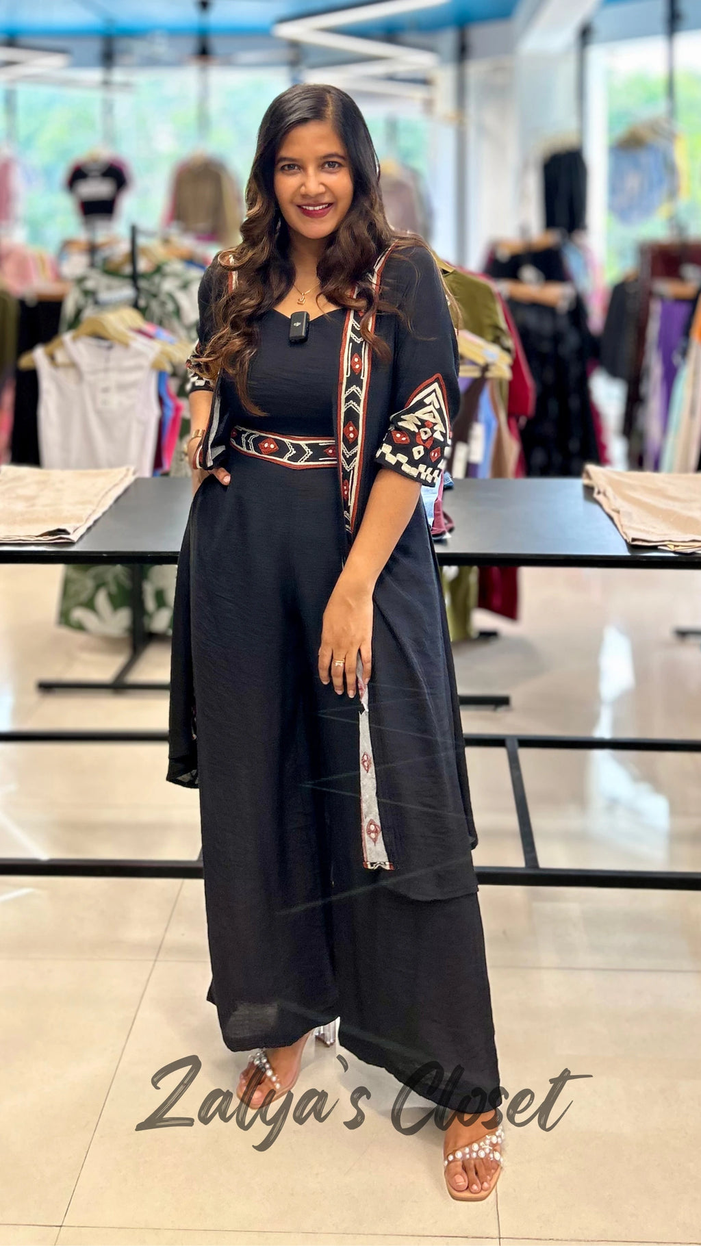 3pcs Long Shrug Co-ord Set