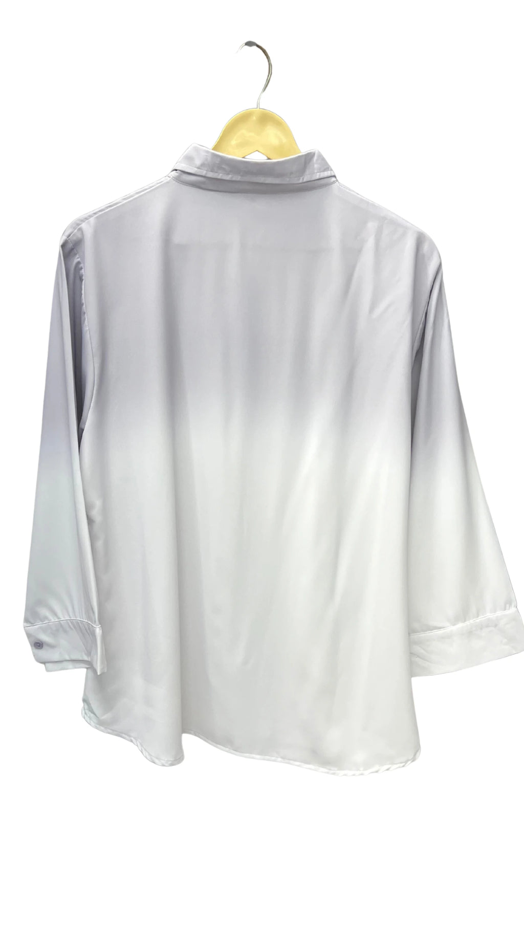 One Side Flower Printed Ombre Shirt image 3