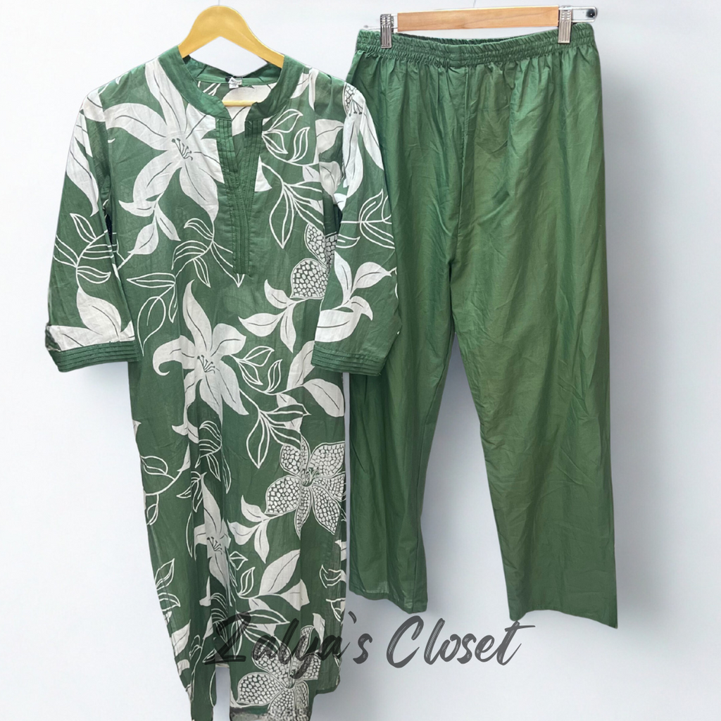 Cotton printed Kurti and Pant Co-ord Set image 9