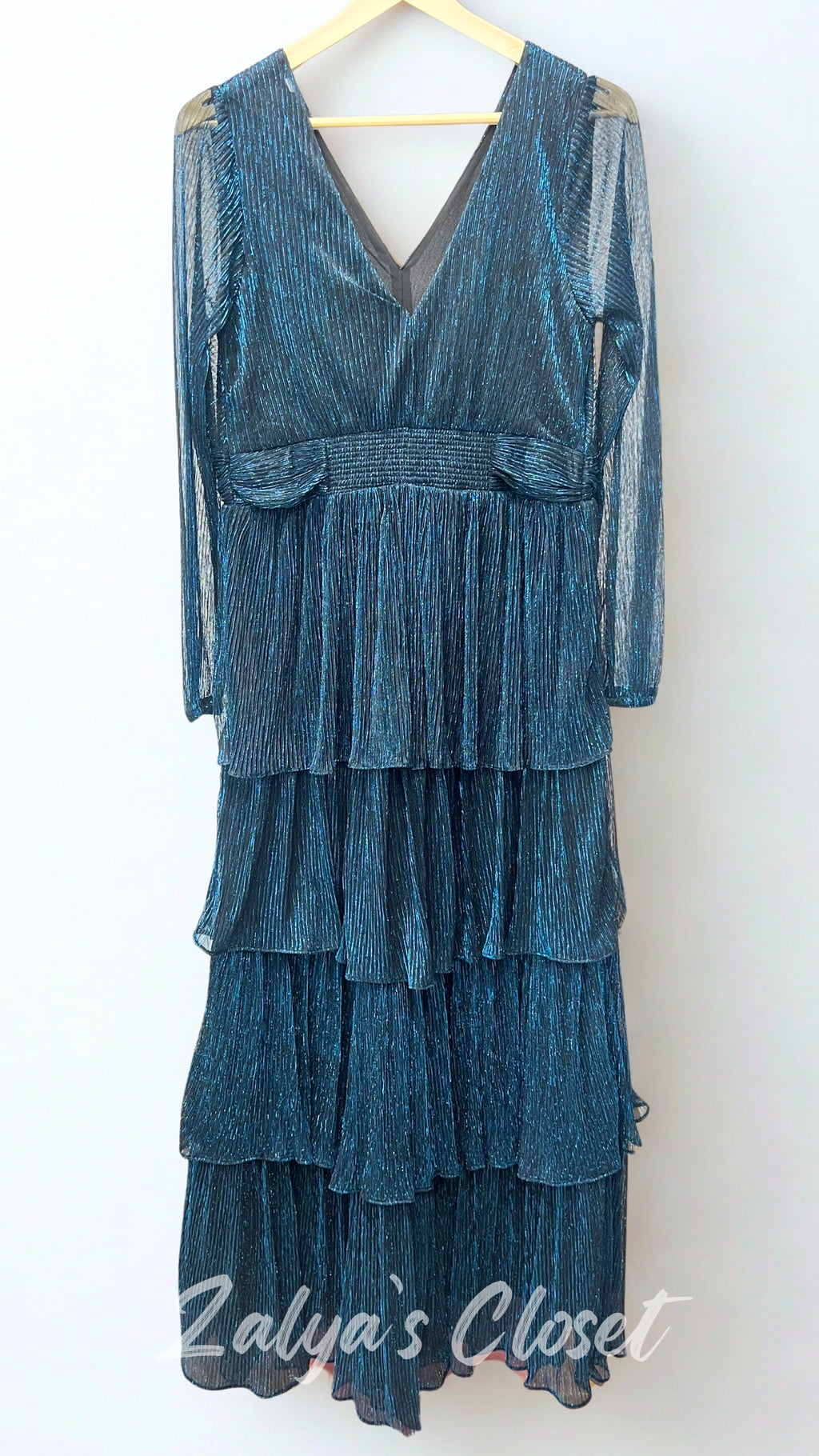 Tiered Party wear Gown image 7